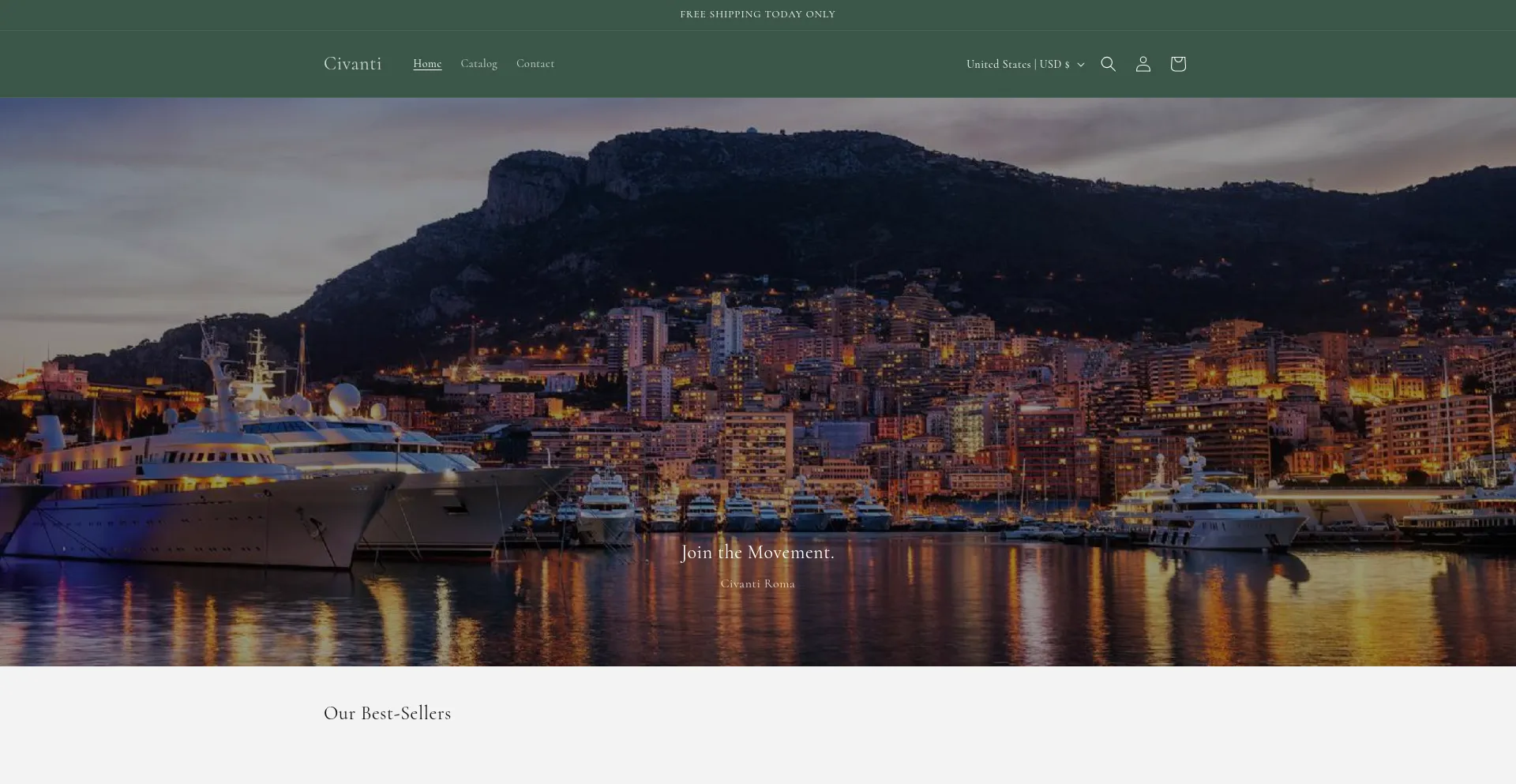 Website screenshot of Civanti.com