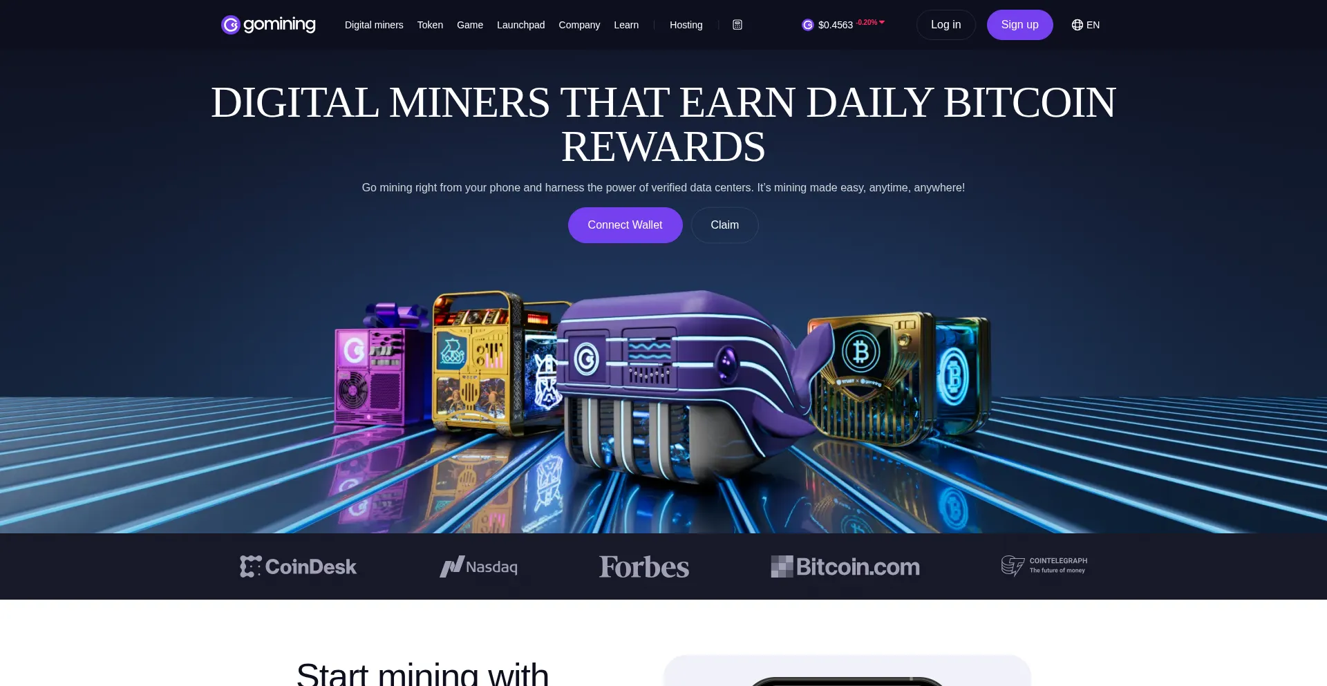 Claimgomining.pages.dev Screenshot