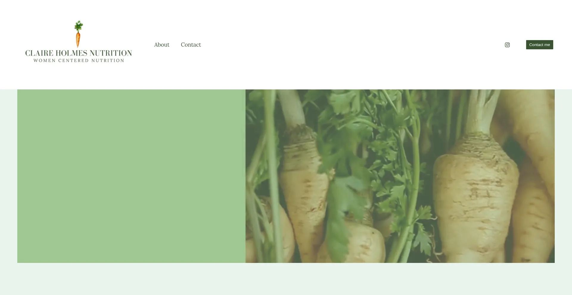 Website screenshot of Claire-holmes.com