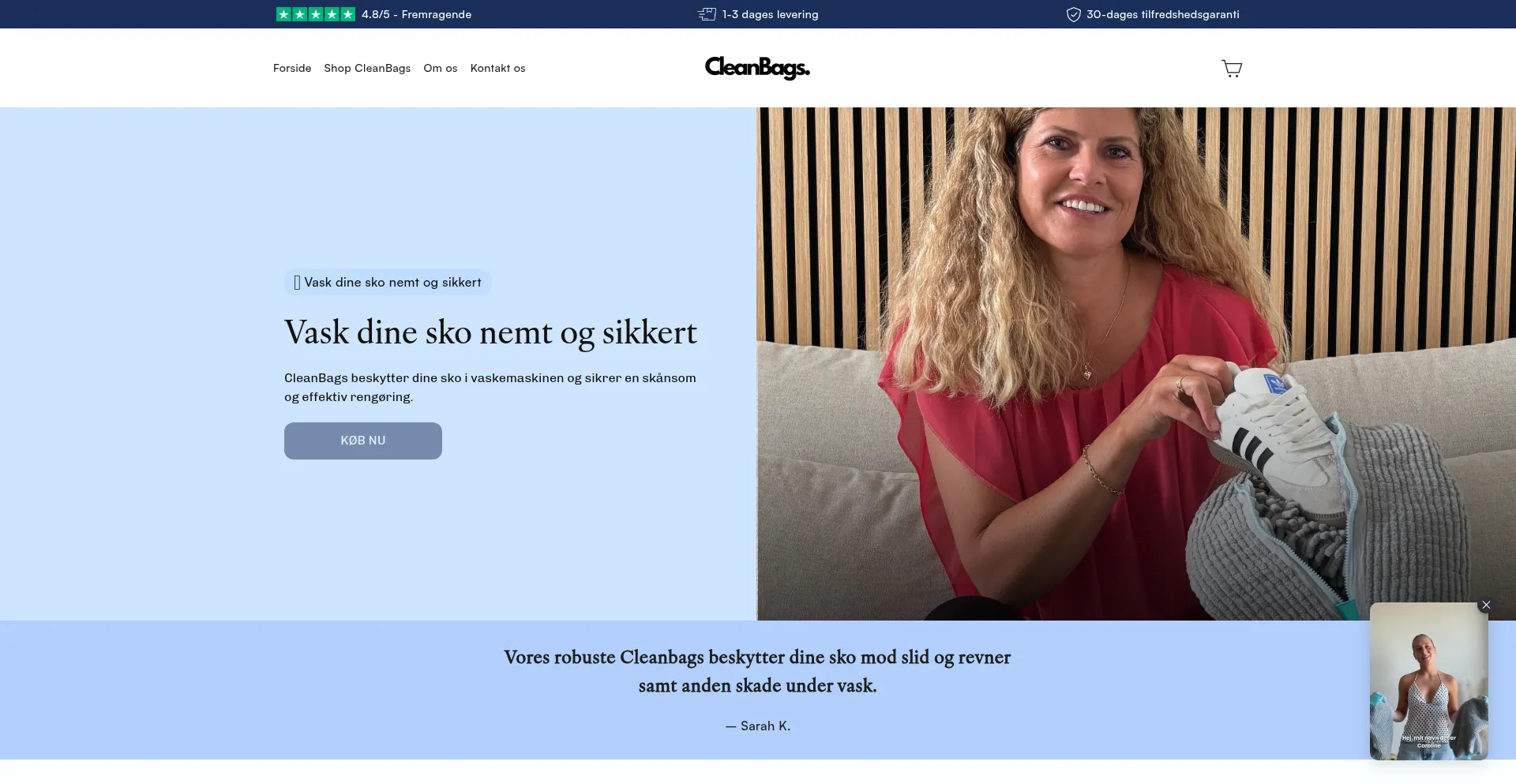 Cleanbags.dk 安全可靠吗？