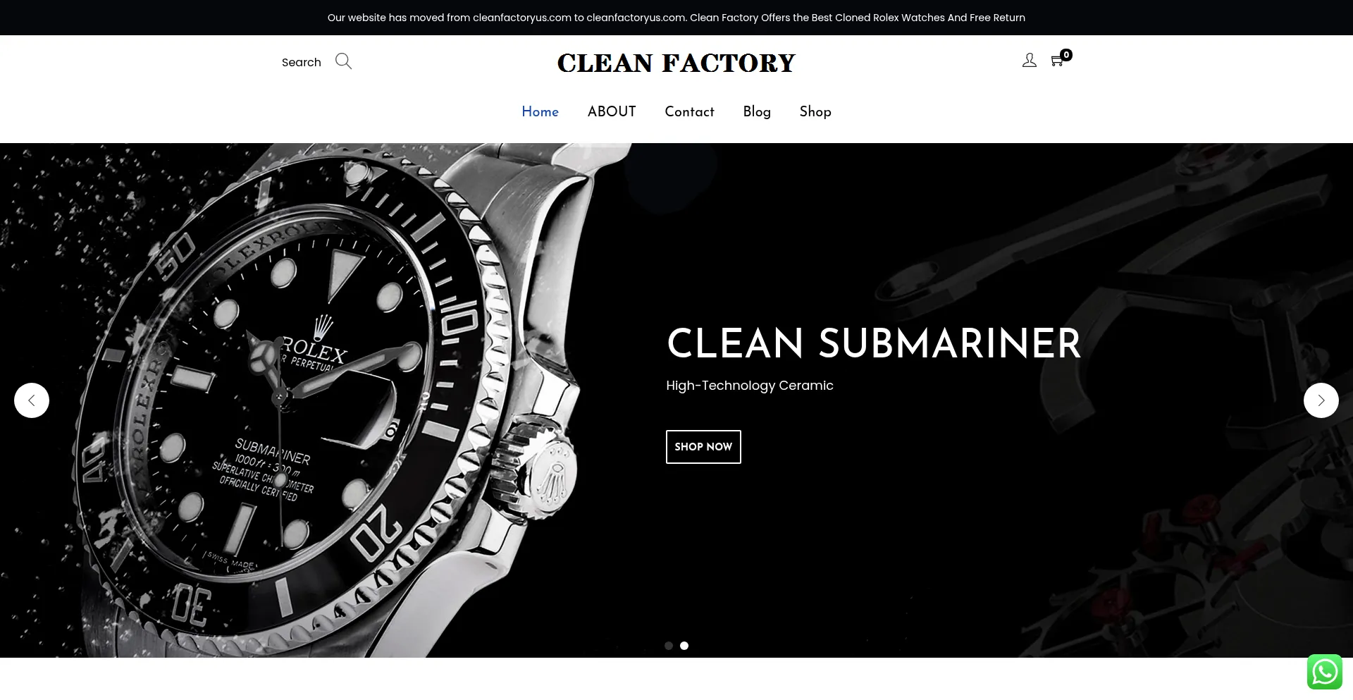 Website screenshot of Cleanfactoryus.com