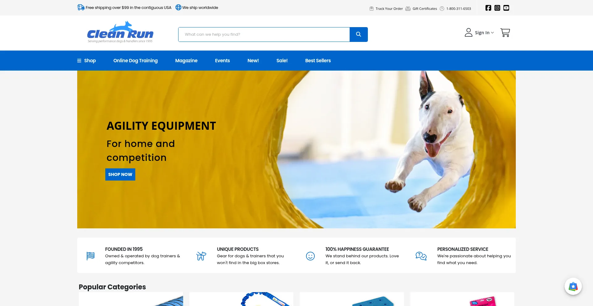 Website screenshot of Cleanrun.com