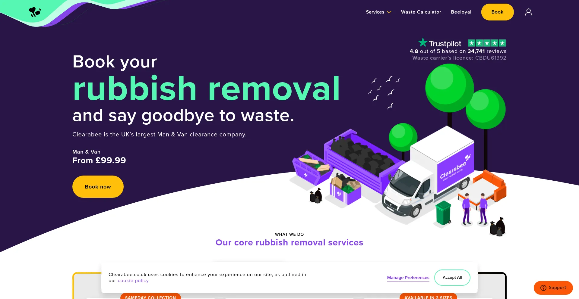 Clearabee.co.uk 安全可靠吗？