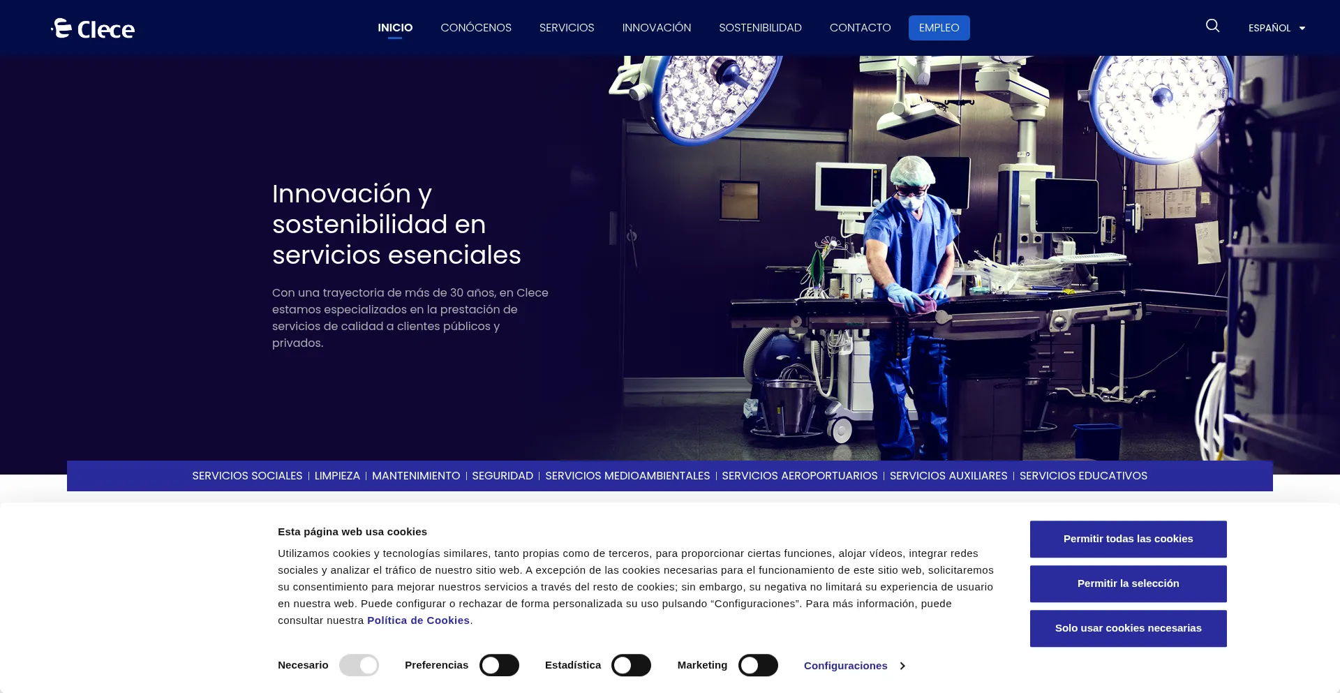 Clece.es Screenshot