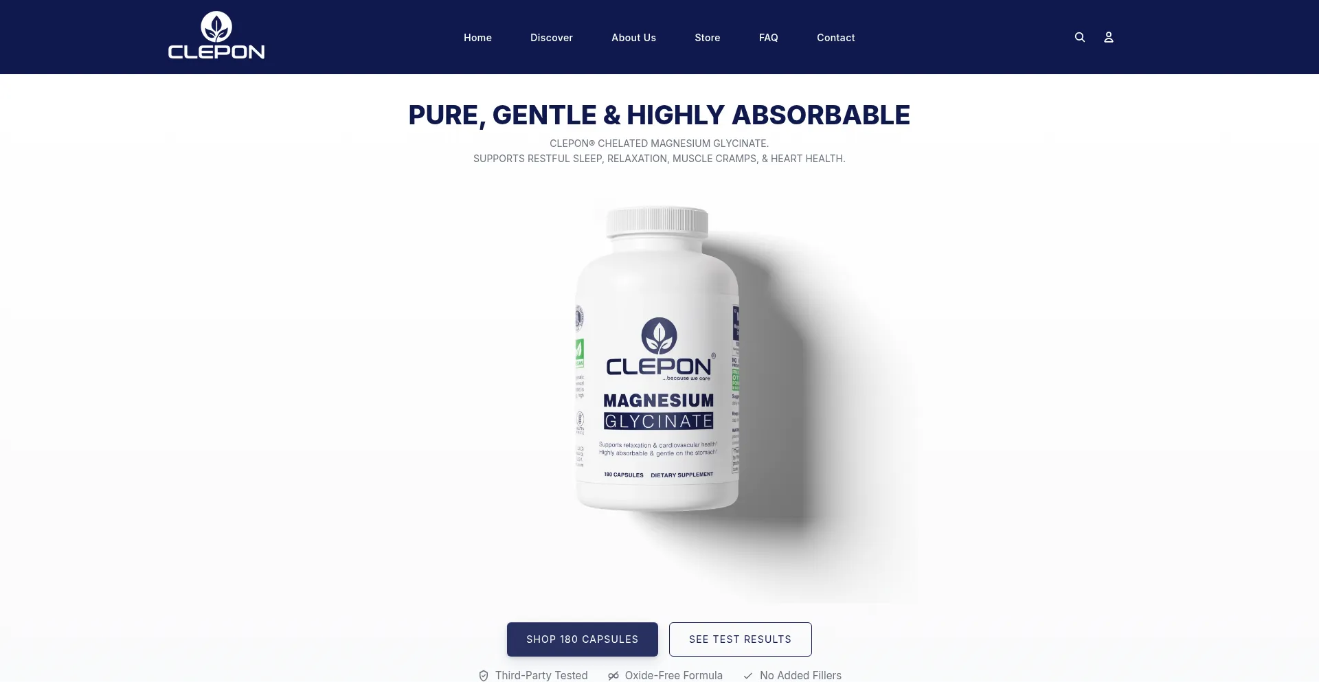 Website screenshot of Clepon.com