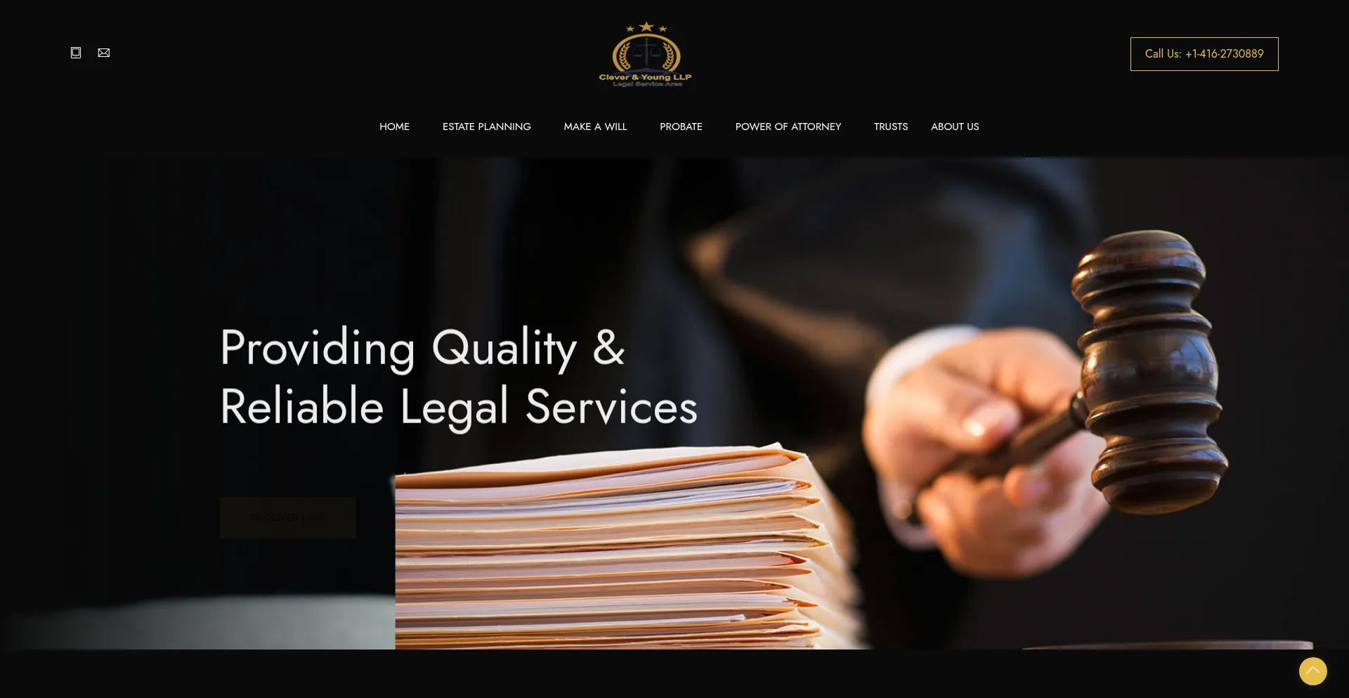 Website screenshot of Cleveryoungllp.com