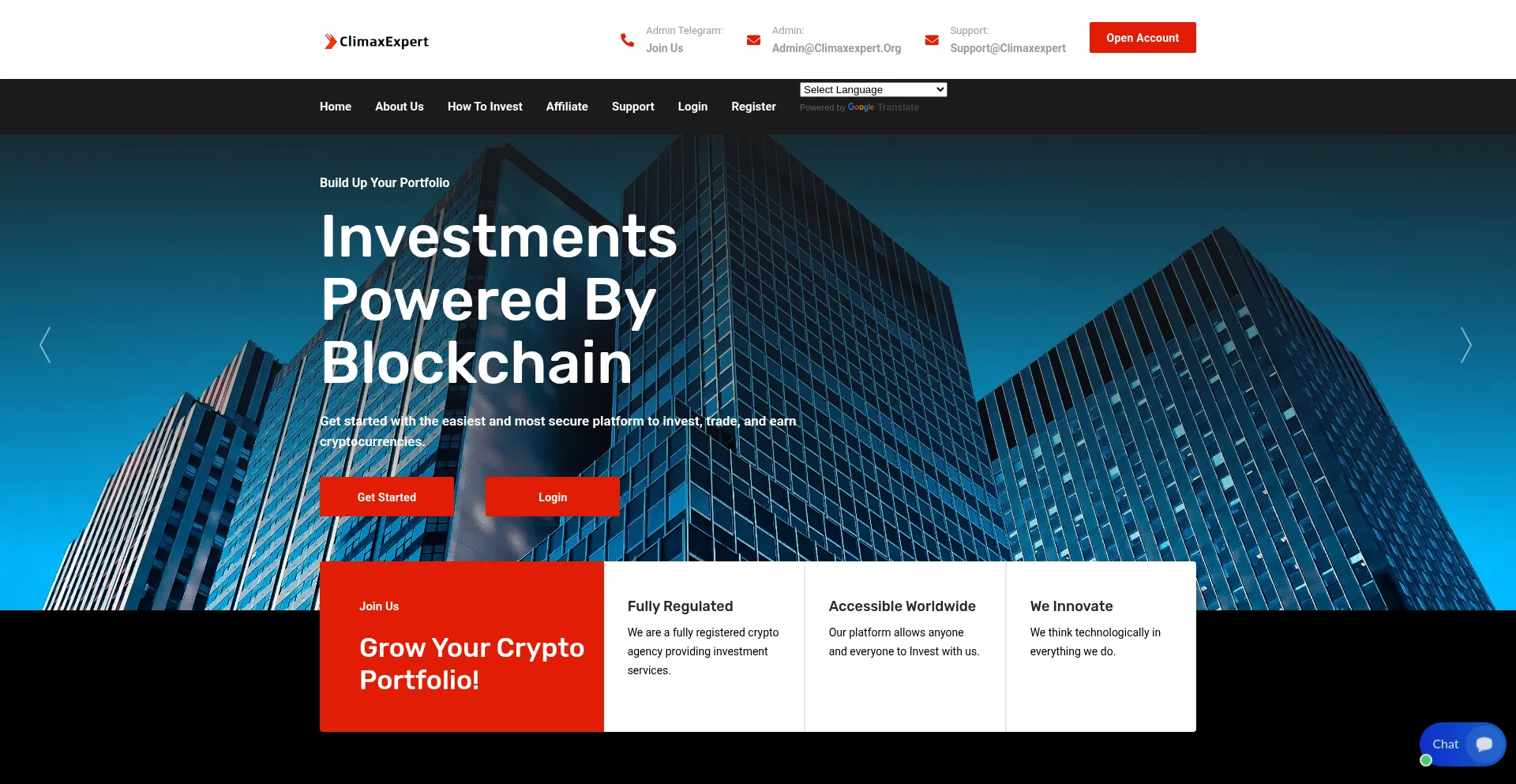 Website screenshot of Climaxexpert.org