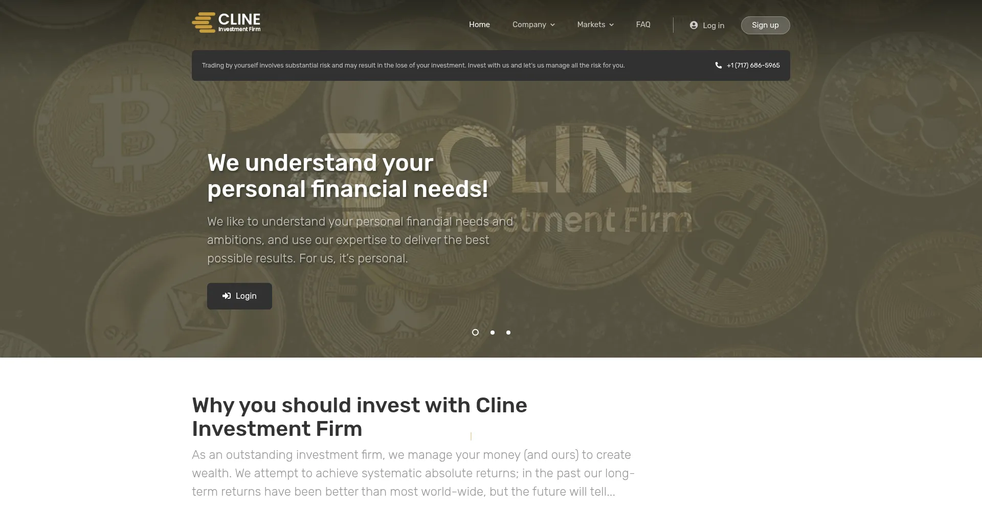 Clineinvestmentfirm.com Screenshot