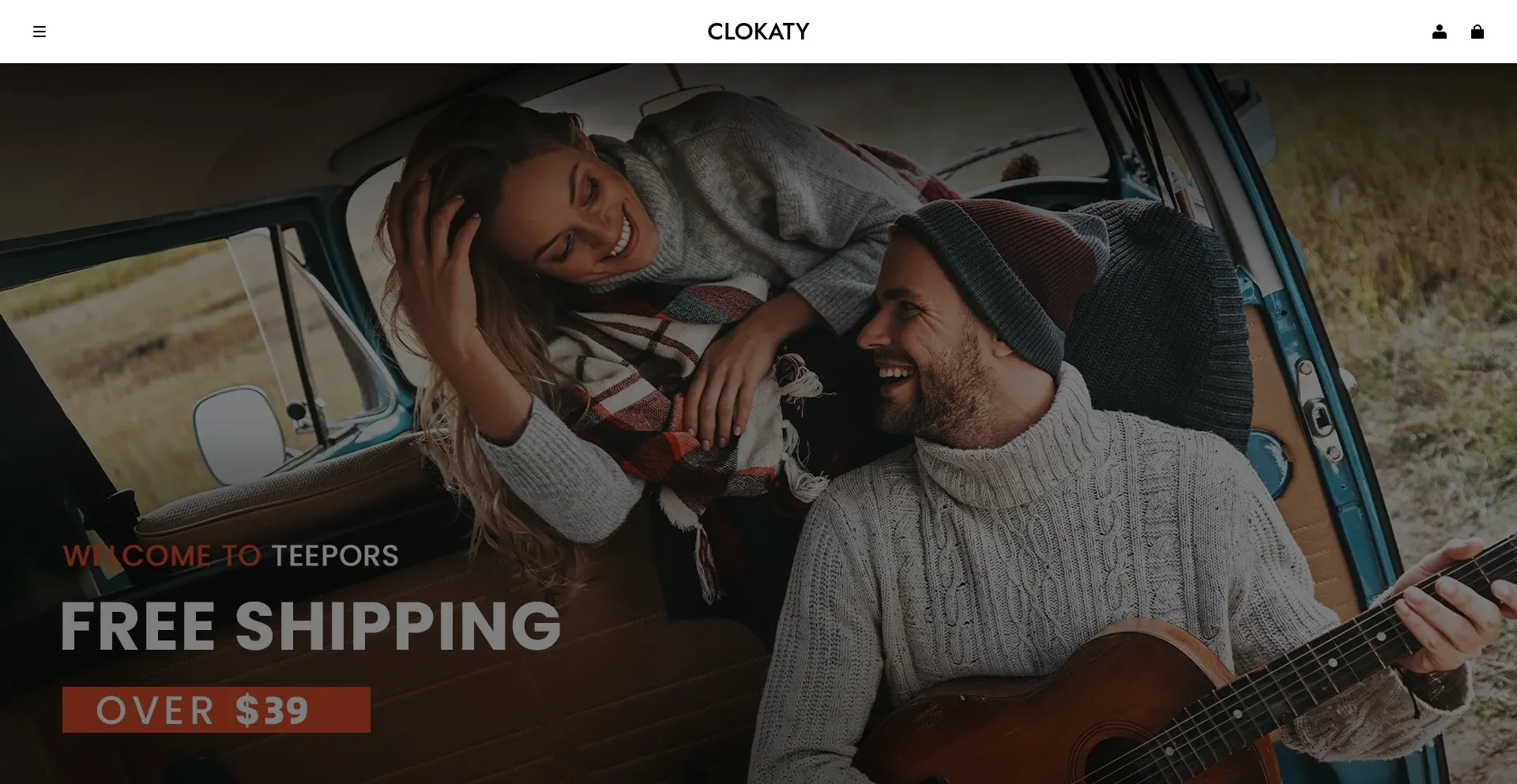 Website screenshot of Clokaty.com