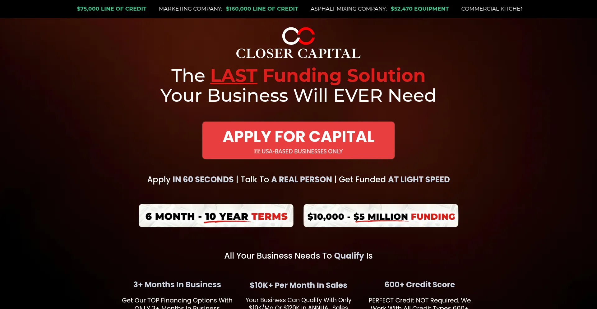 Closercap.com Screenshot