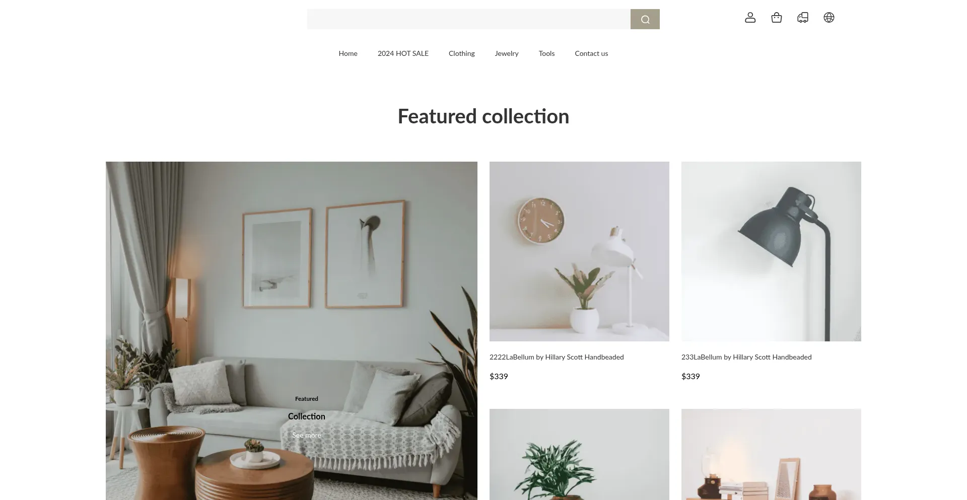 Website screenshot of Clothixs.com