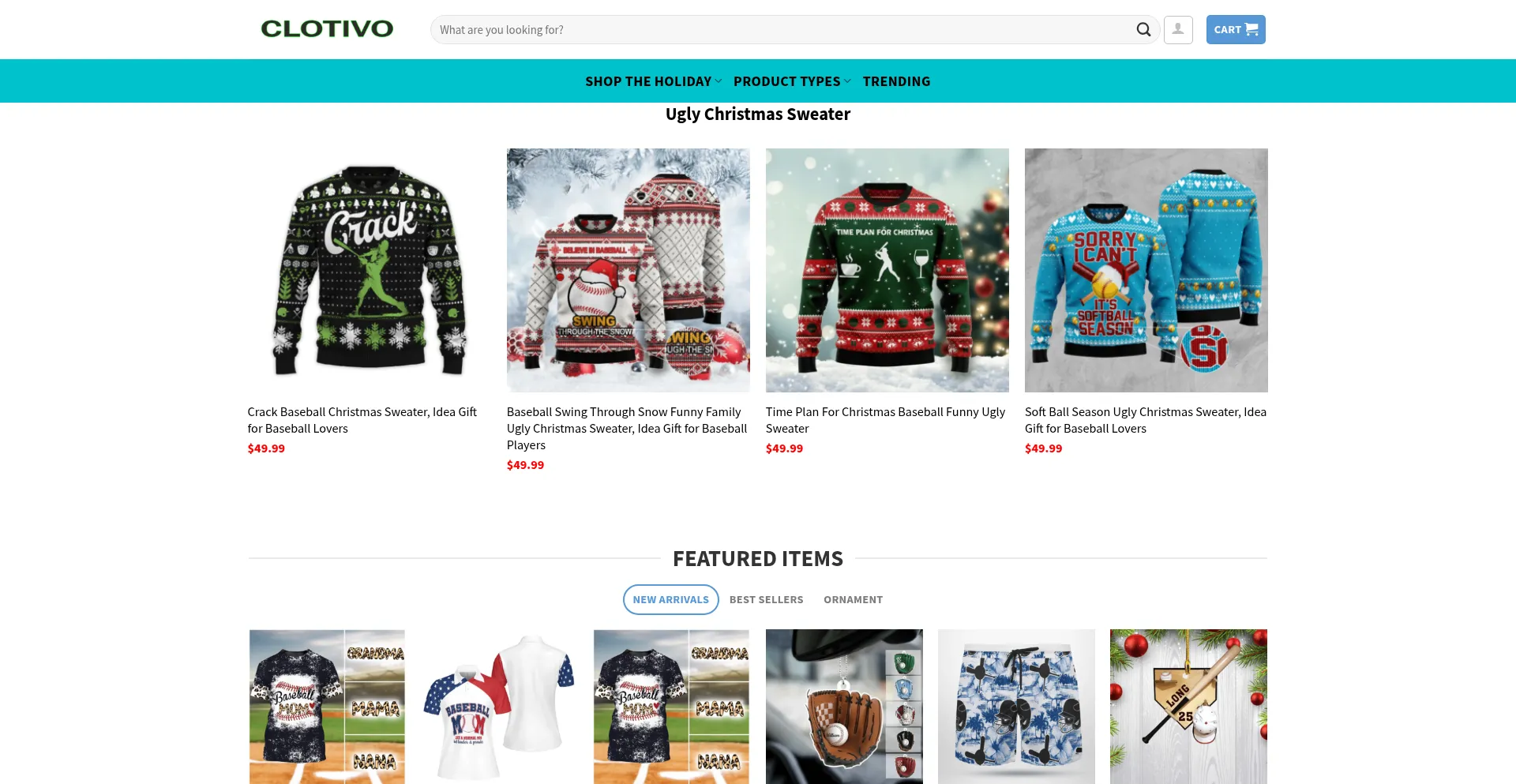 Website screenshot of Clotivo.com