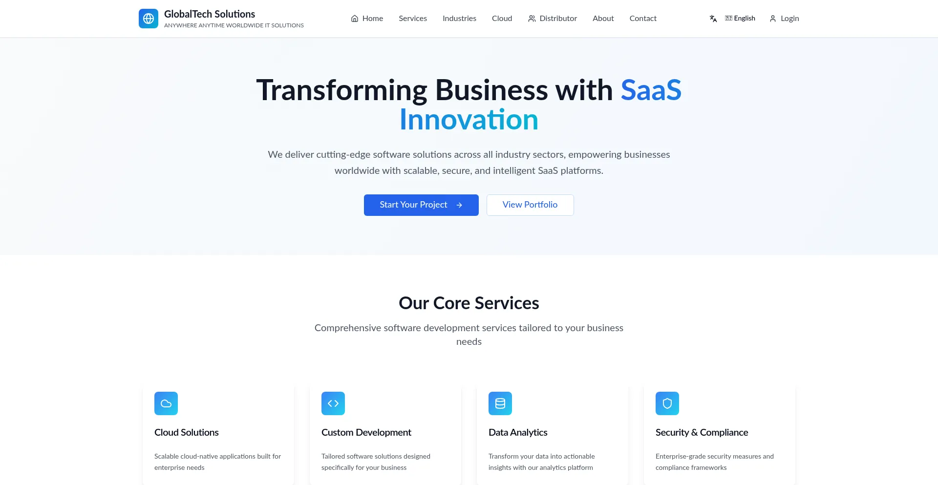 Website screenshot of Cloudglobal.es