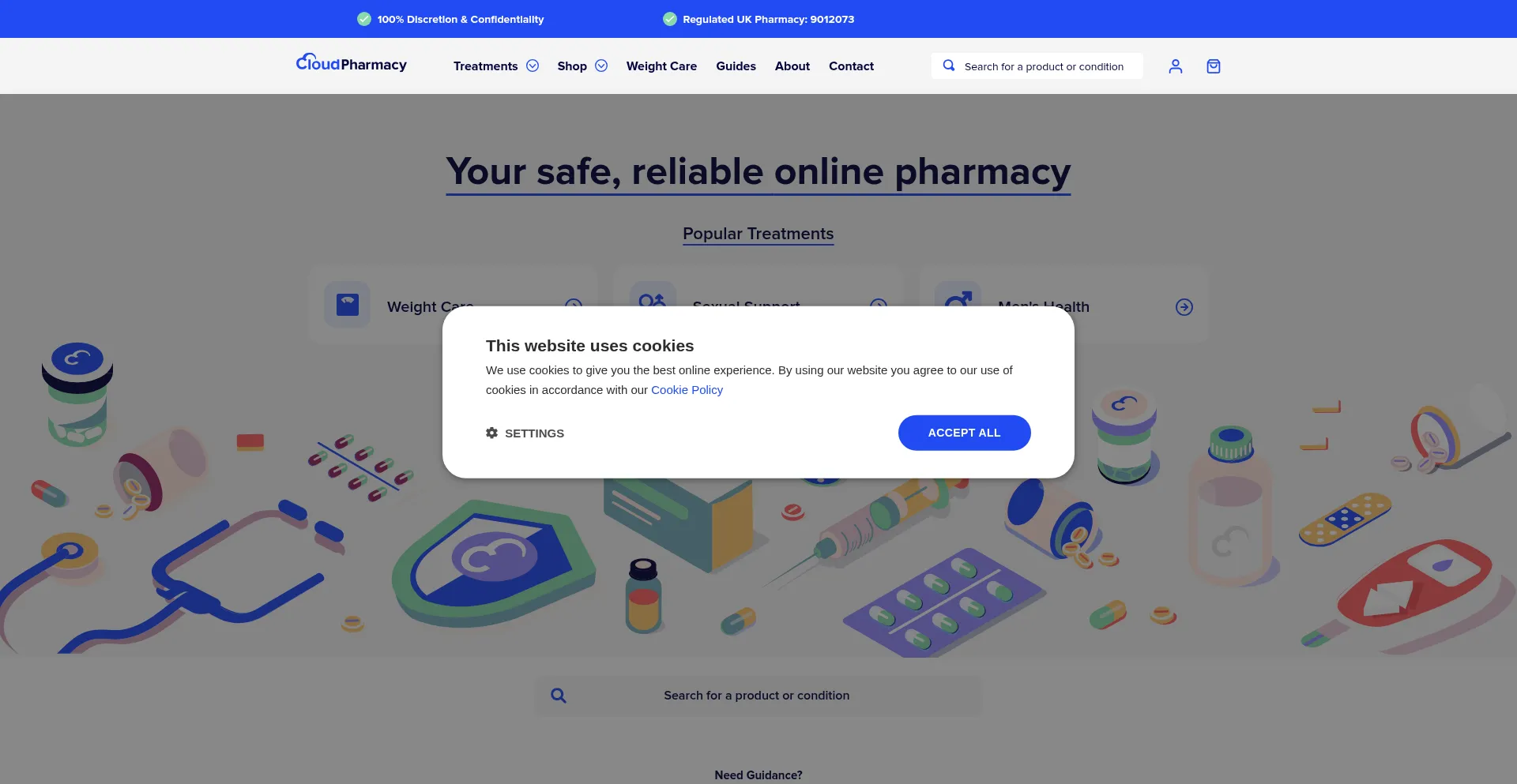 Cloudpharmacy.co.uk Screenshot