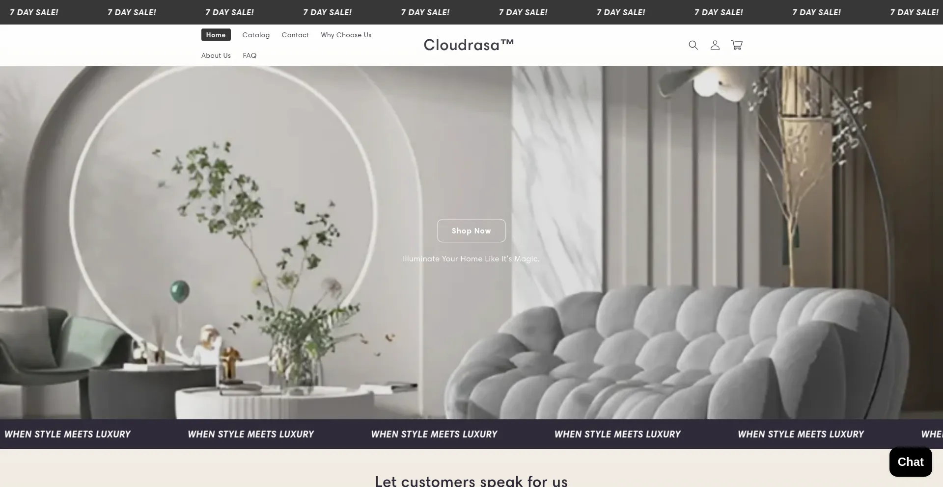 Website screenshot of Cloudrasa.com