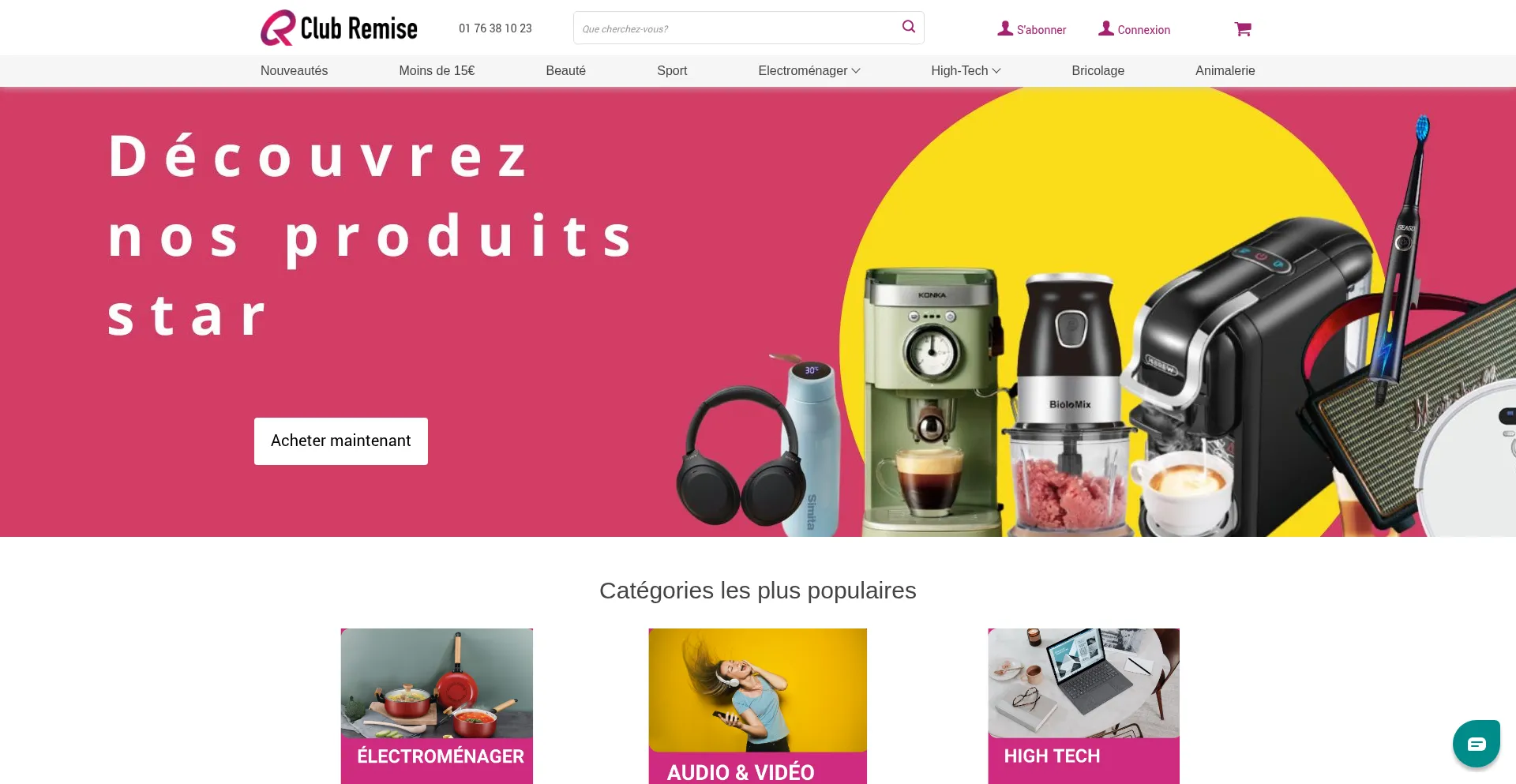 Club-remise.com Screenshot