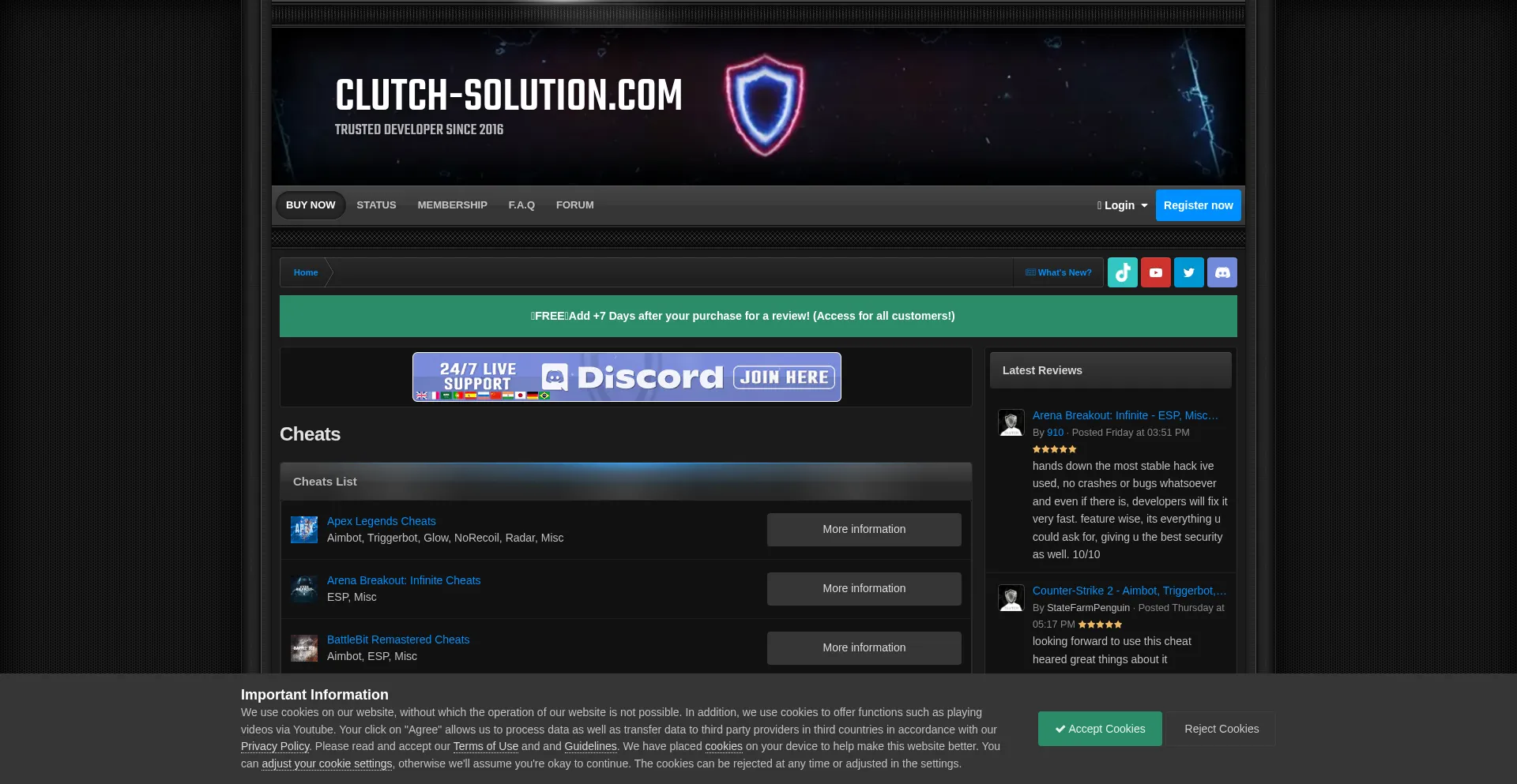 Clutch-solution.com Screenshot