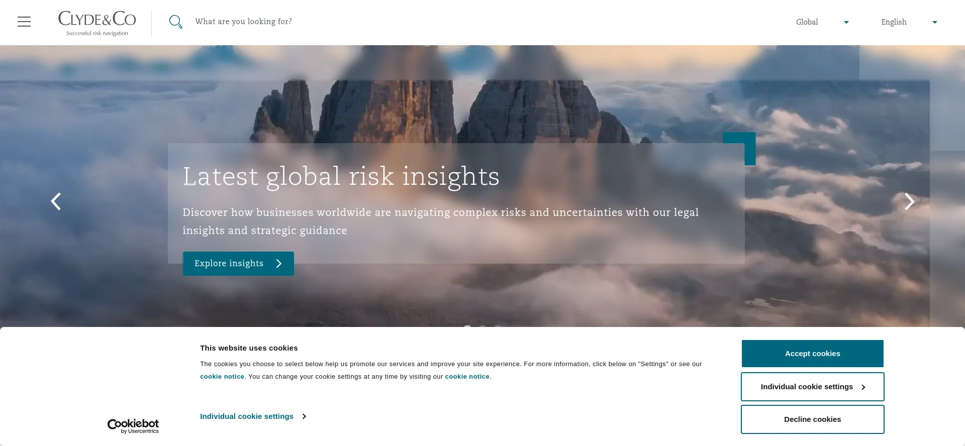 Clydeco.com Screenshot