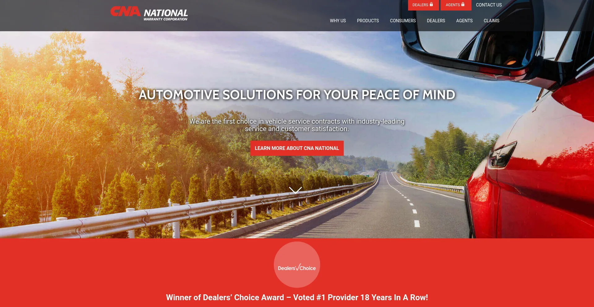 Website screenshot of Cnanational.com