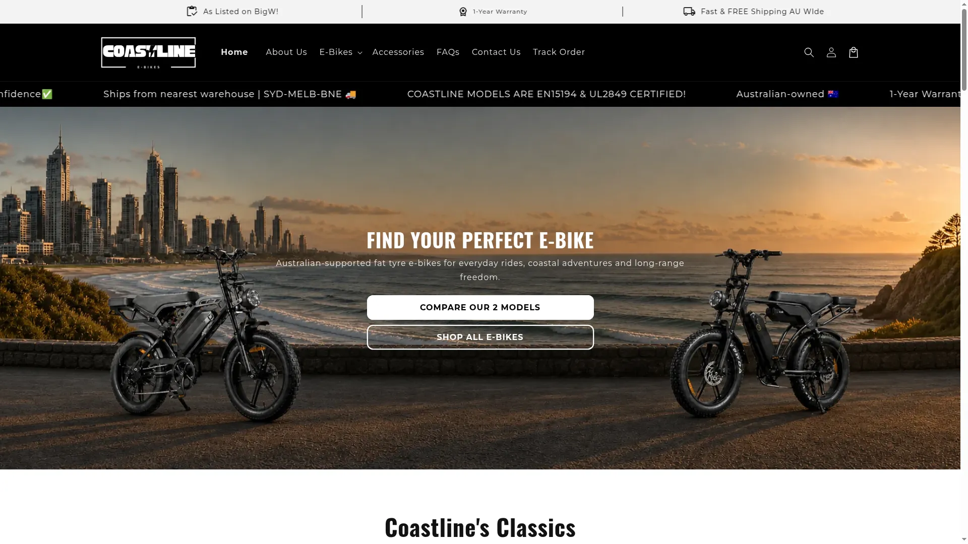 Coastlineebikes.com.au