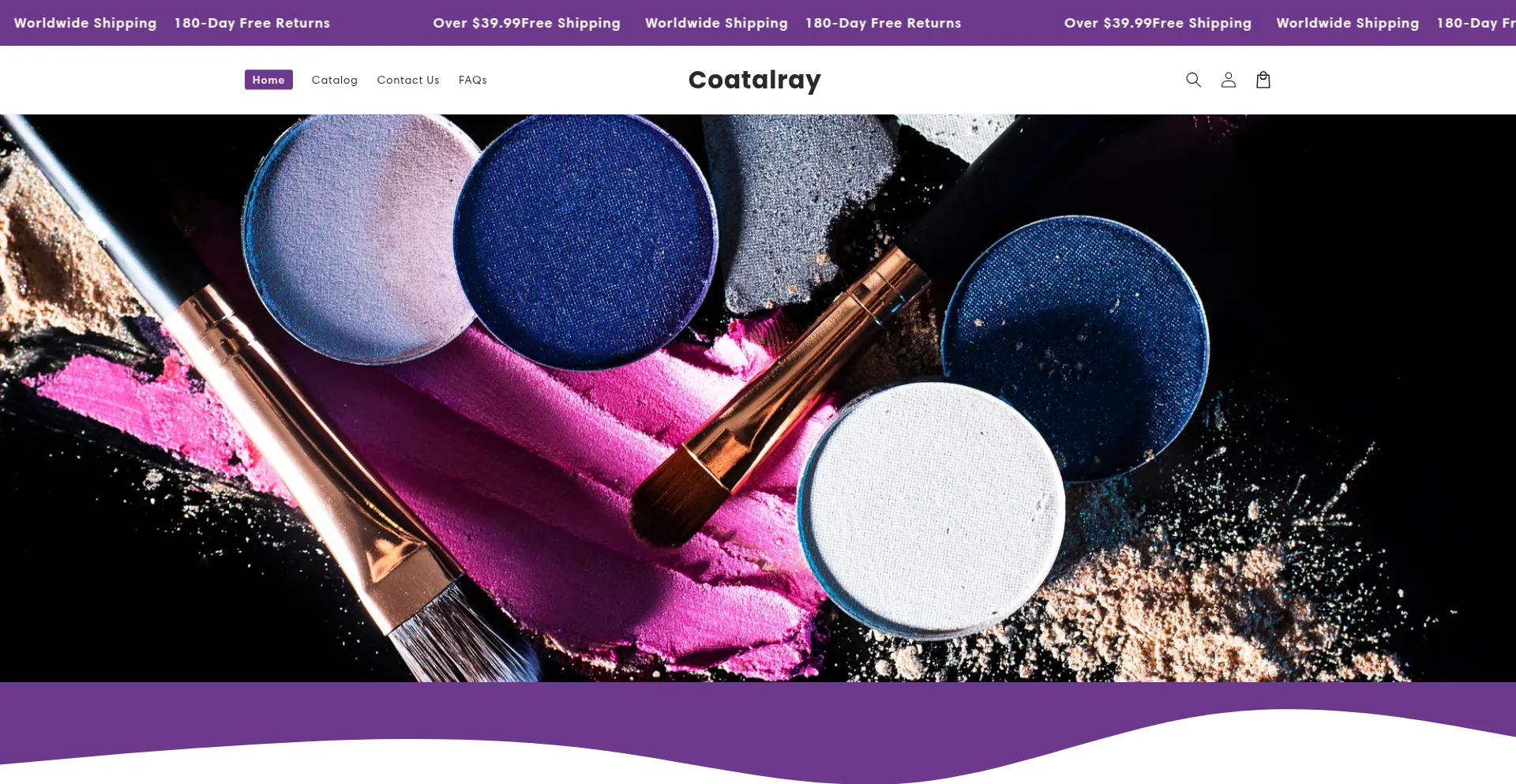 Website screenshot of Coatalray.com