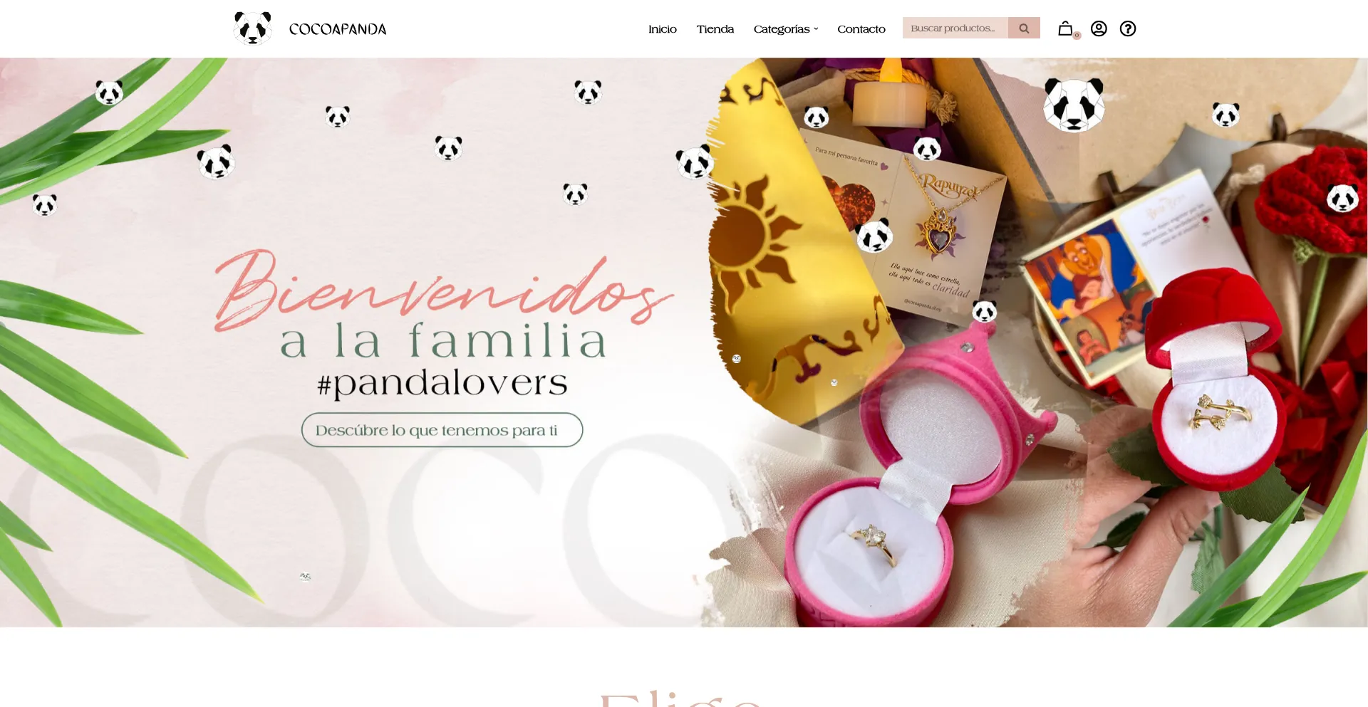 Website screenshot of Cocoapanda.cl