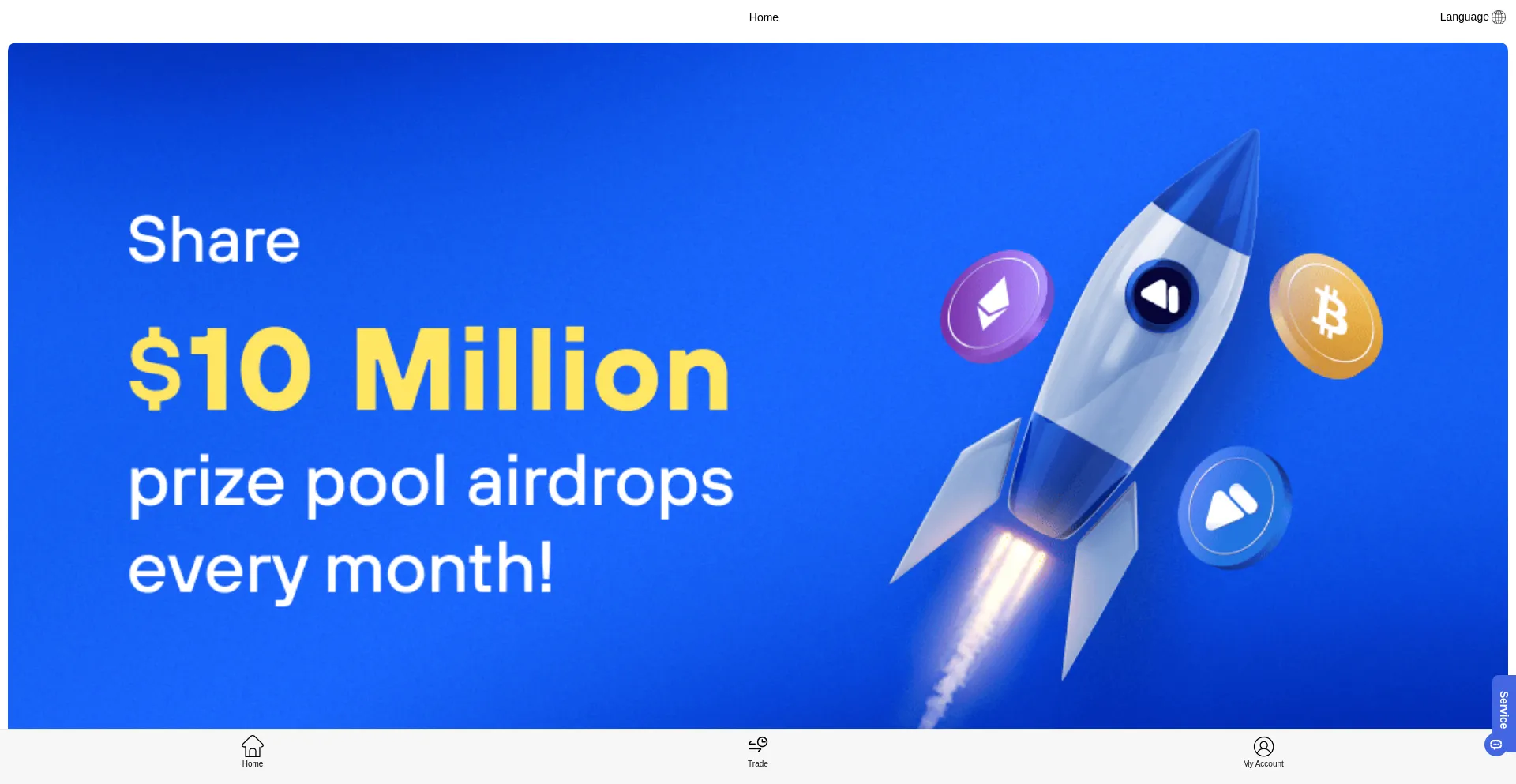 Website screenshot of Coinaaa.vip