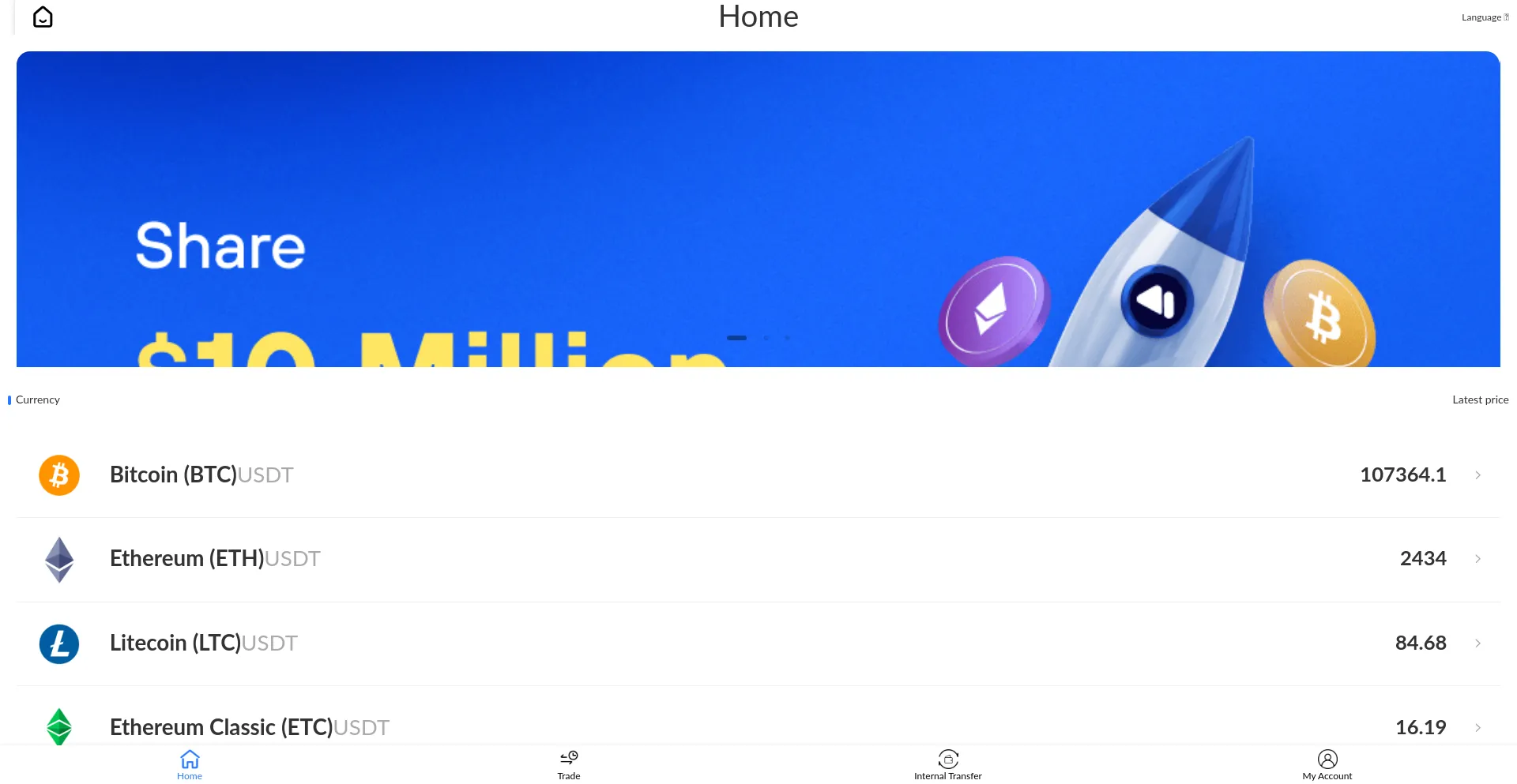 Website screenshot of Coinapat.com