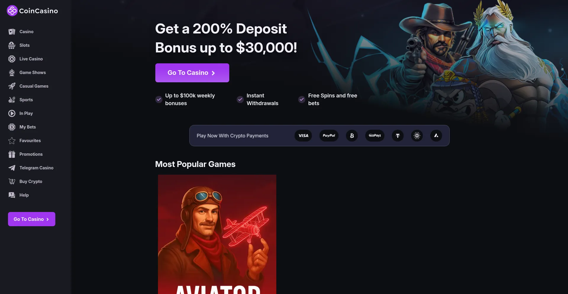 Coincasino.com 安全可靠吗？