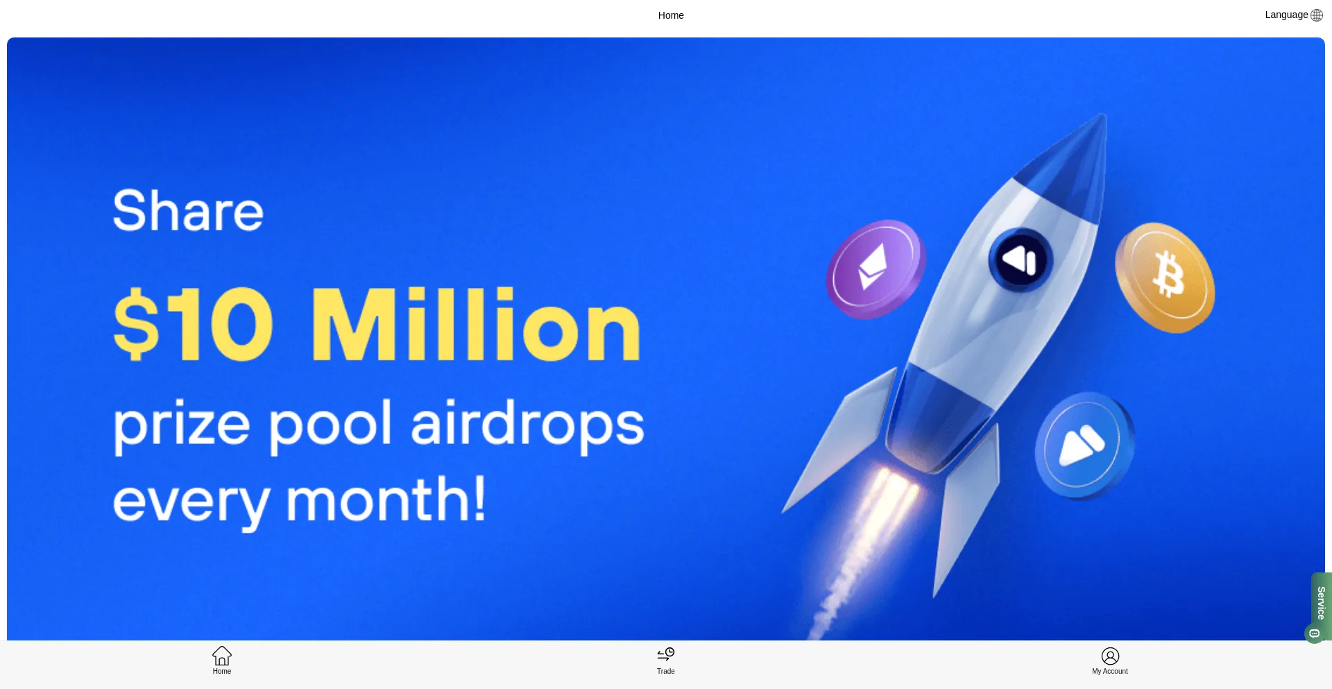 Website screenshot of Coinf.one