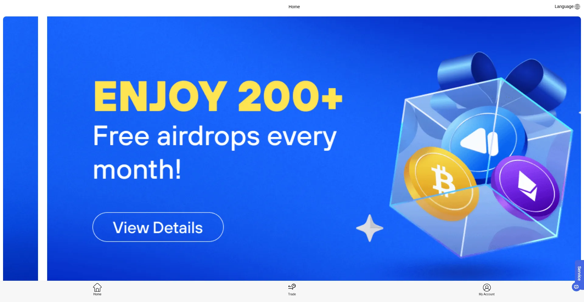 Website screenshot of Coinqnf.vip
