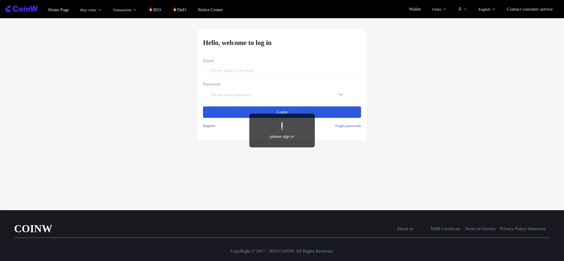 Coinwtrg.com Screenshot