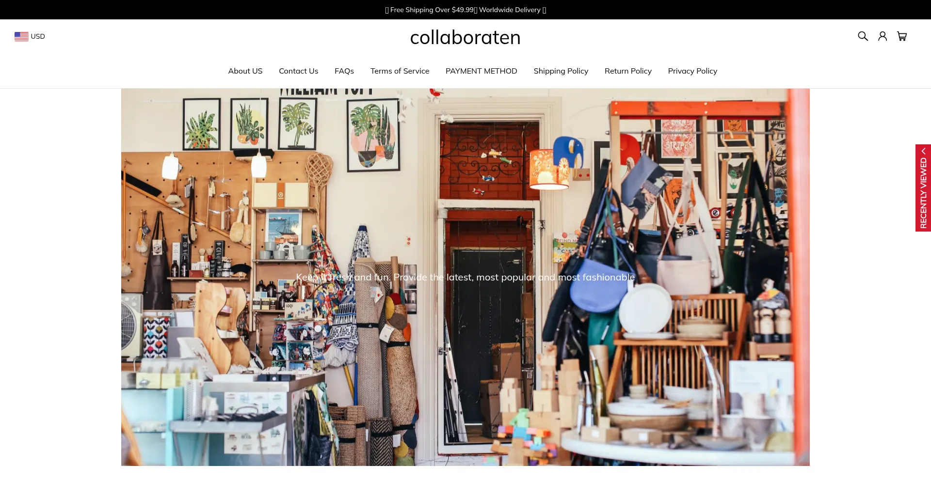 Website screenshot of Collaboraten.com