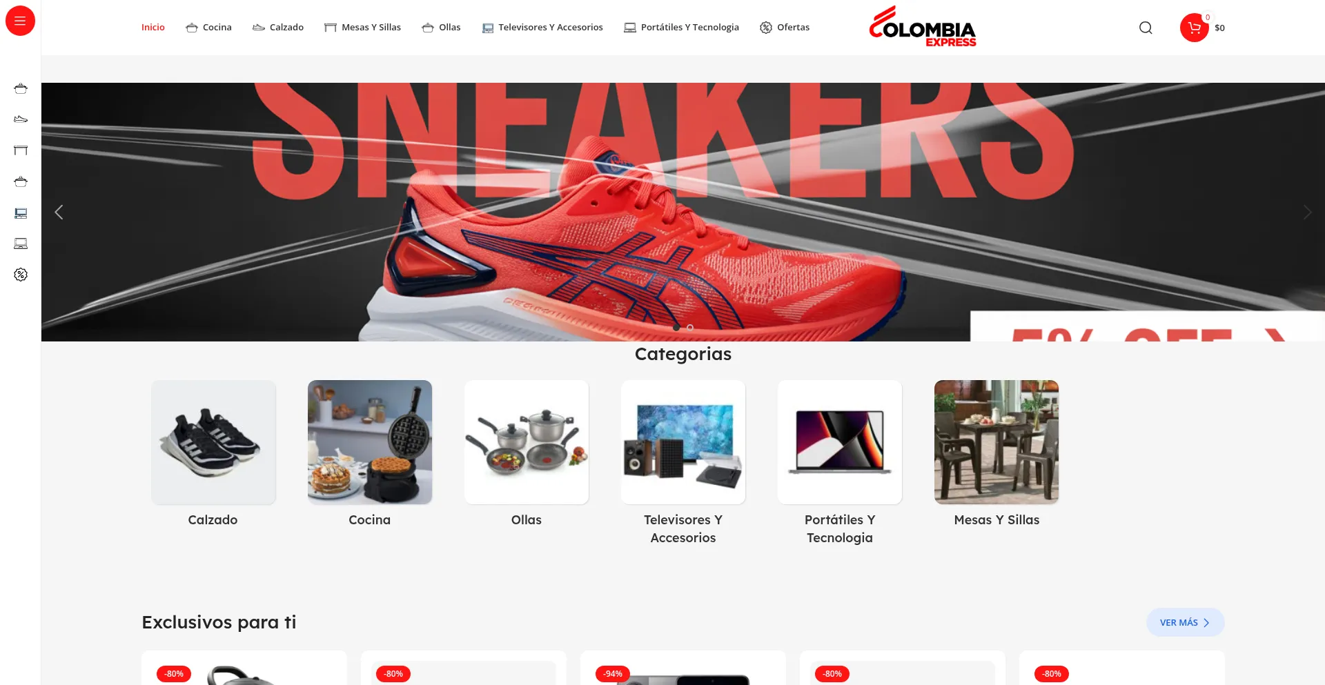 Colombiaexpress.store Screenshot
