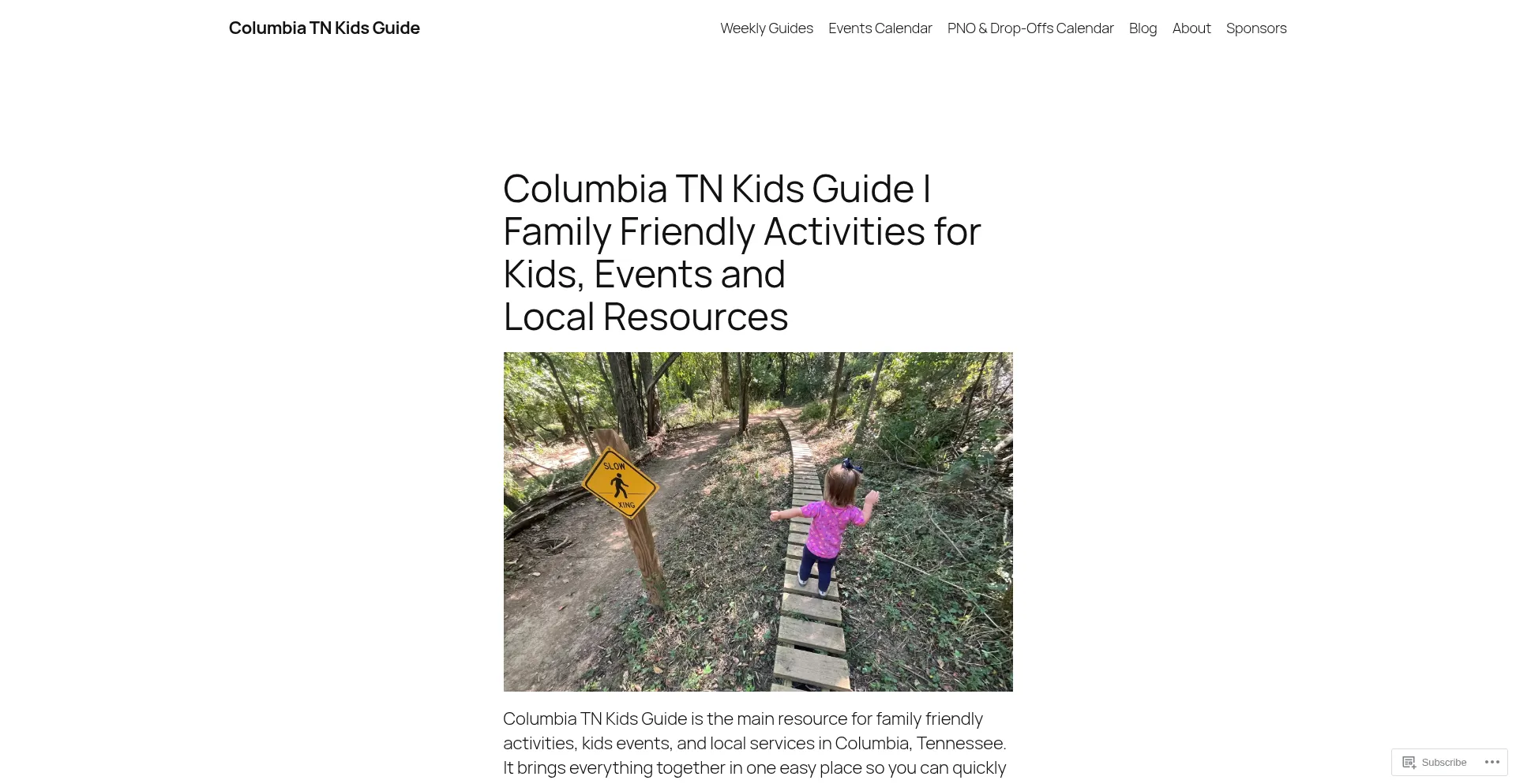 Columbiatnkidsguide.com