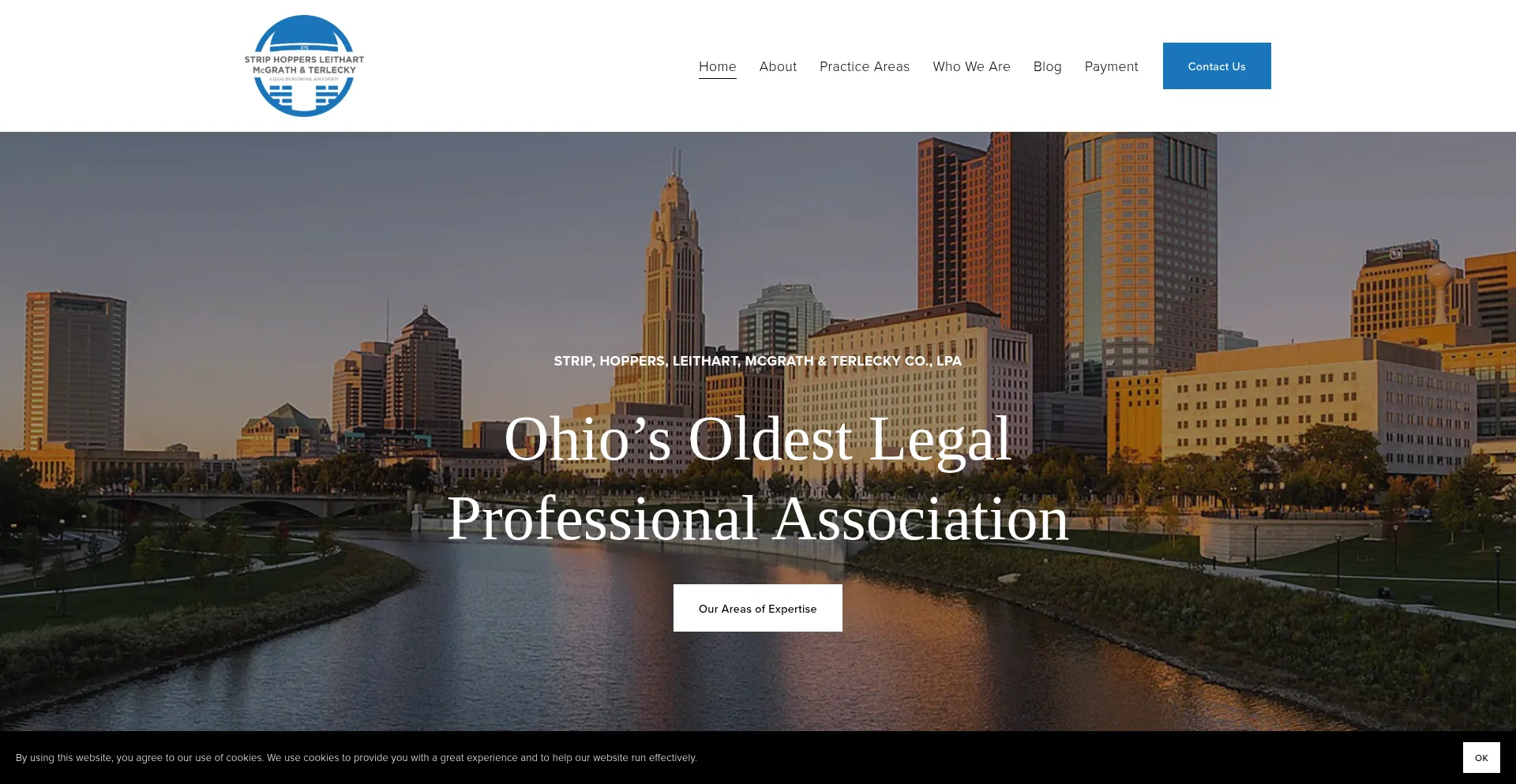 Website screenshot of Columbuslawyer.net