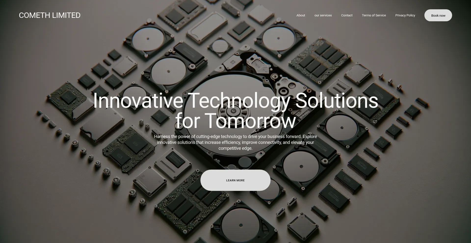 Website screenshot of Comethlimited.com