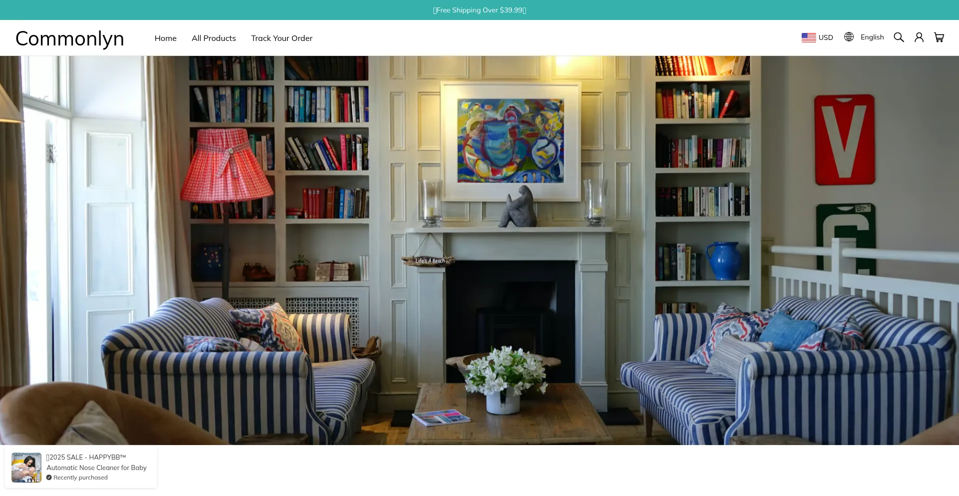 Website screenshot of Commonlyn.com