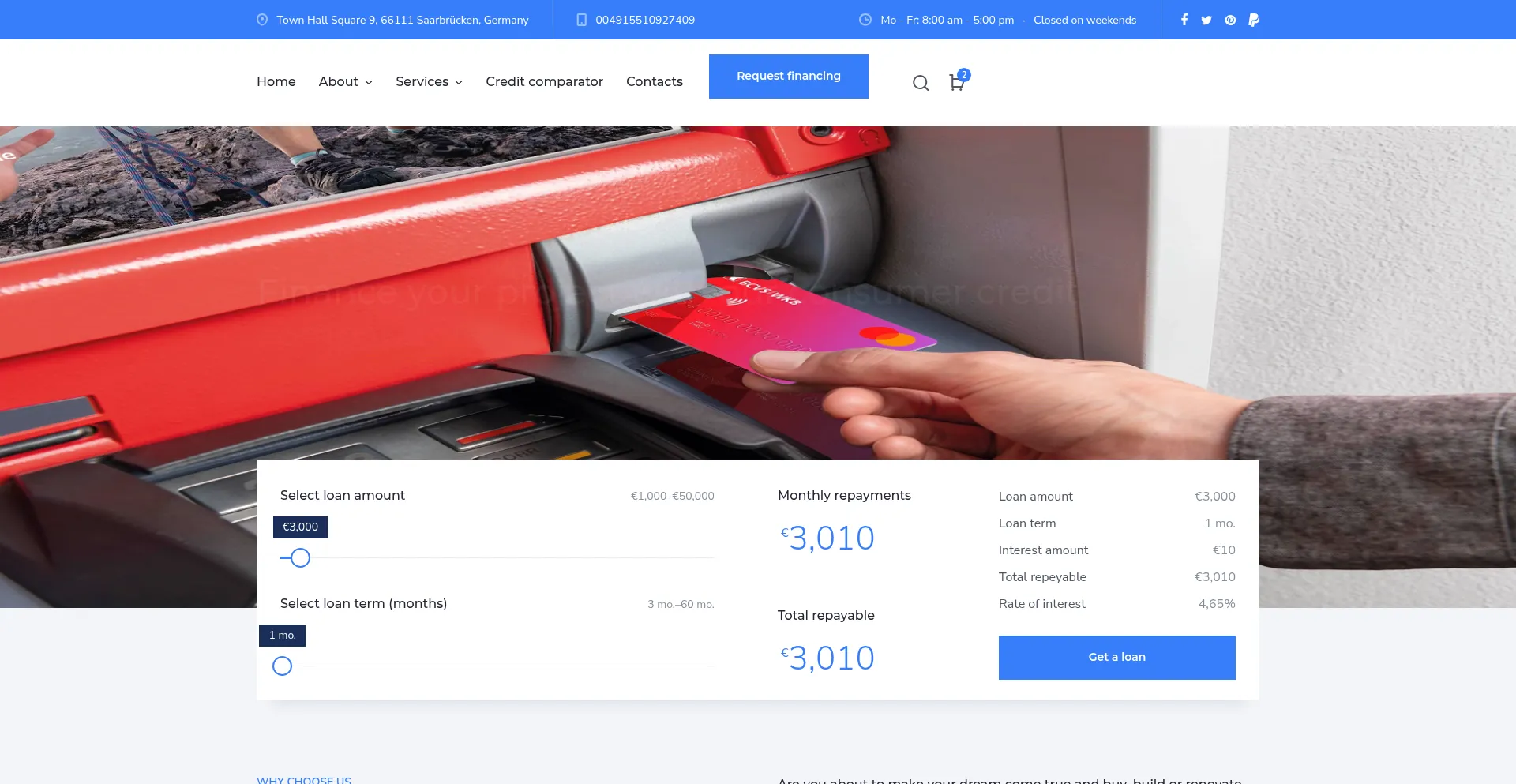 Website screenshot of Company-eg.com