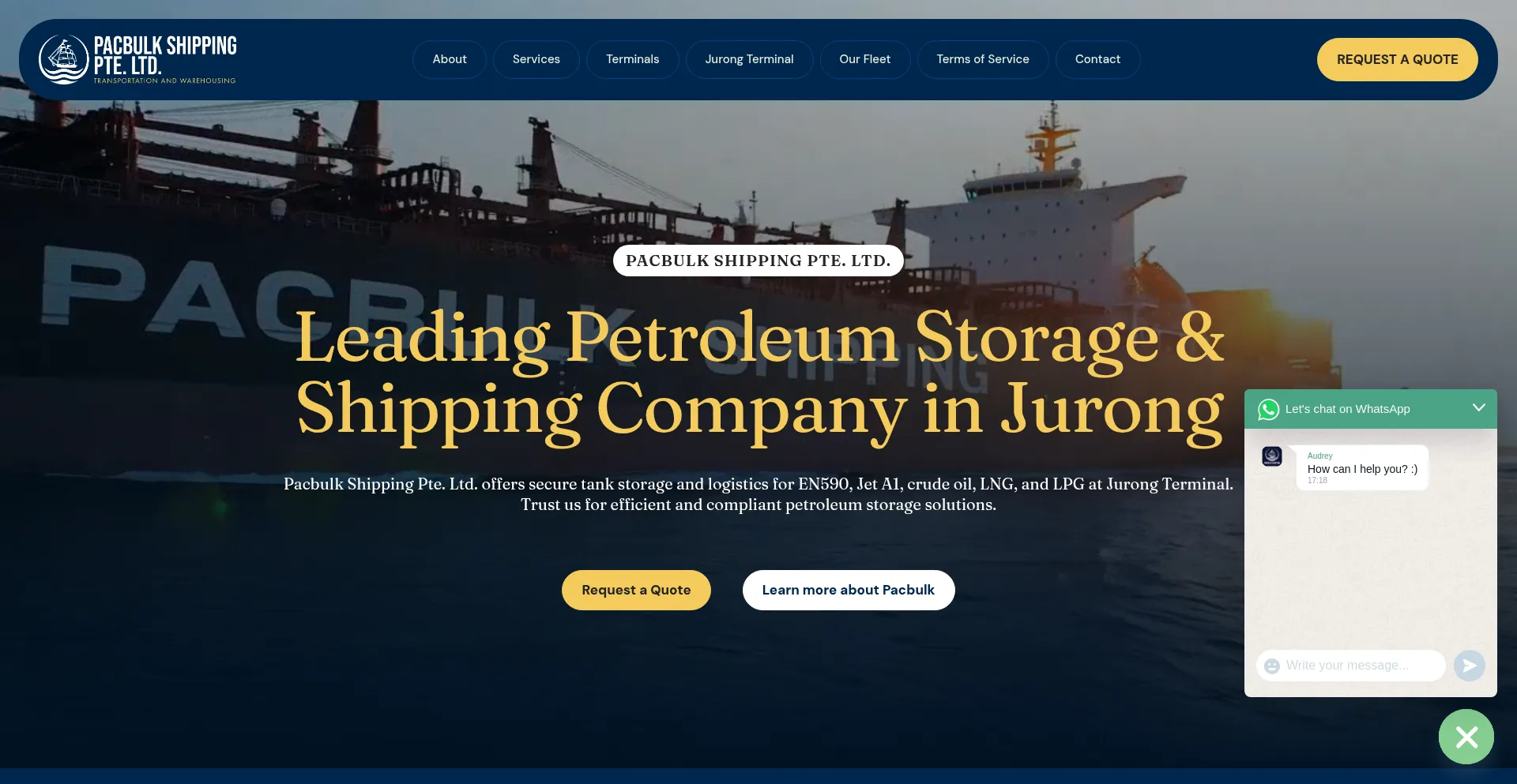 Website screenshot of Compositelogistics.com