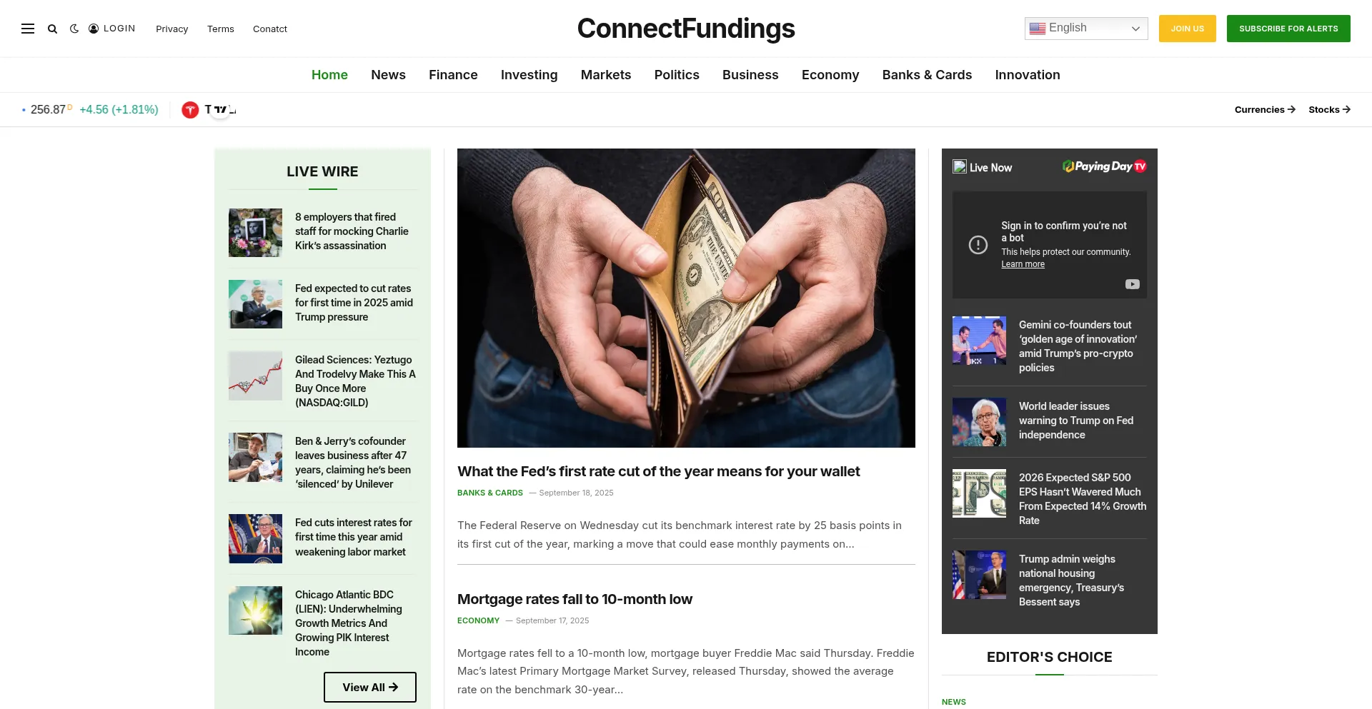 Connectfundings.com Screenshot