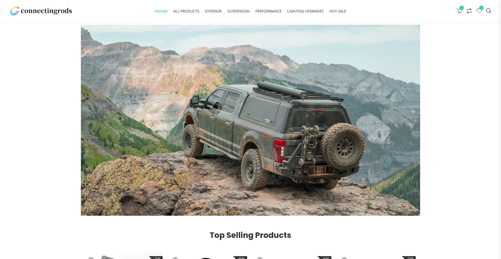Website screenshot of Connectingrodscheap.com