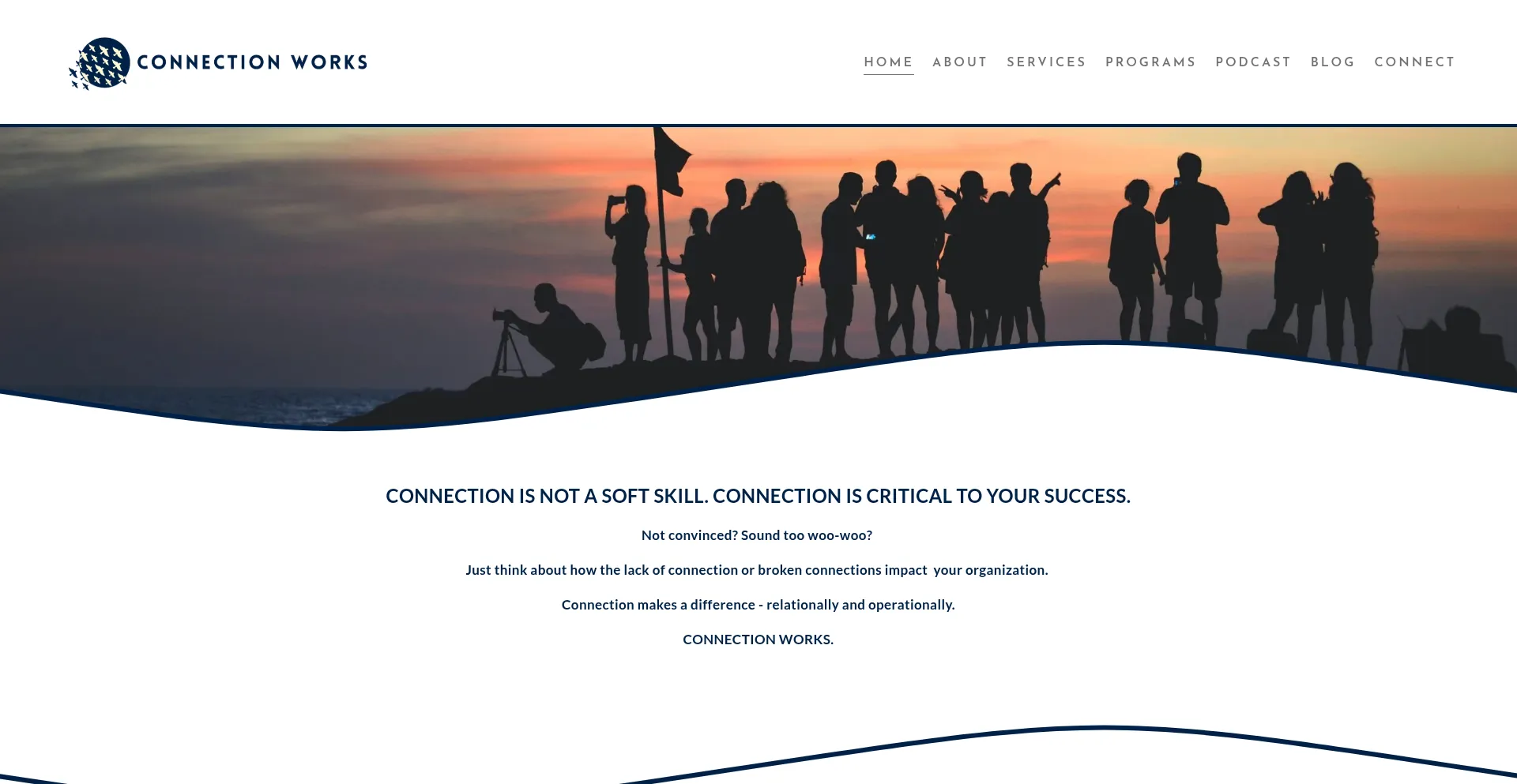 Website screenshot of Connectionworks.com