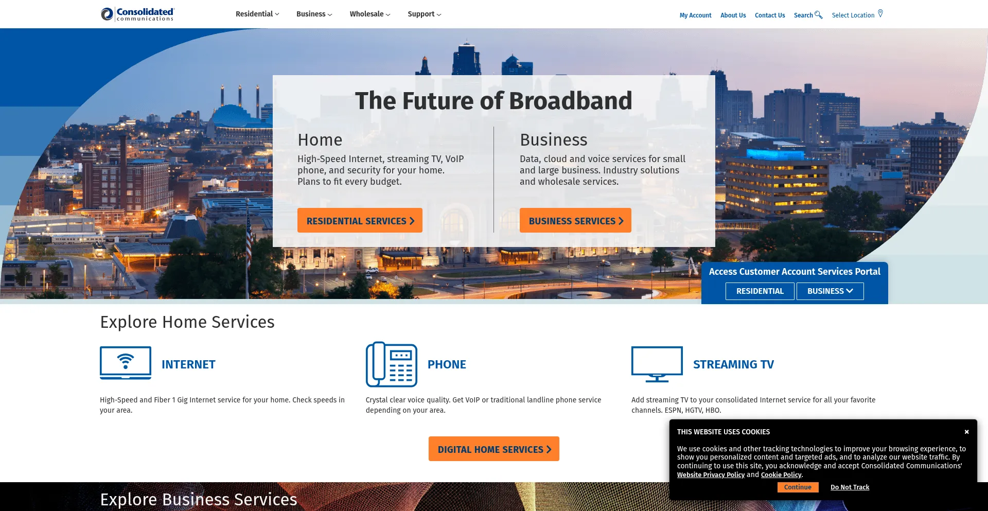 Consolidated.com Screenshot