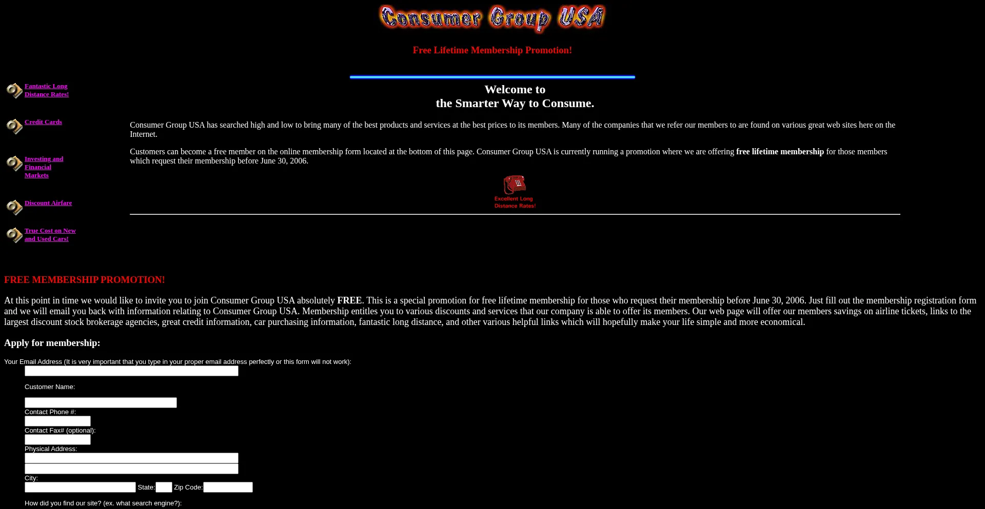 Consumergroup.com Screenshot