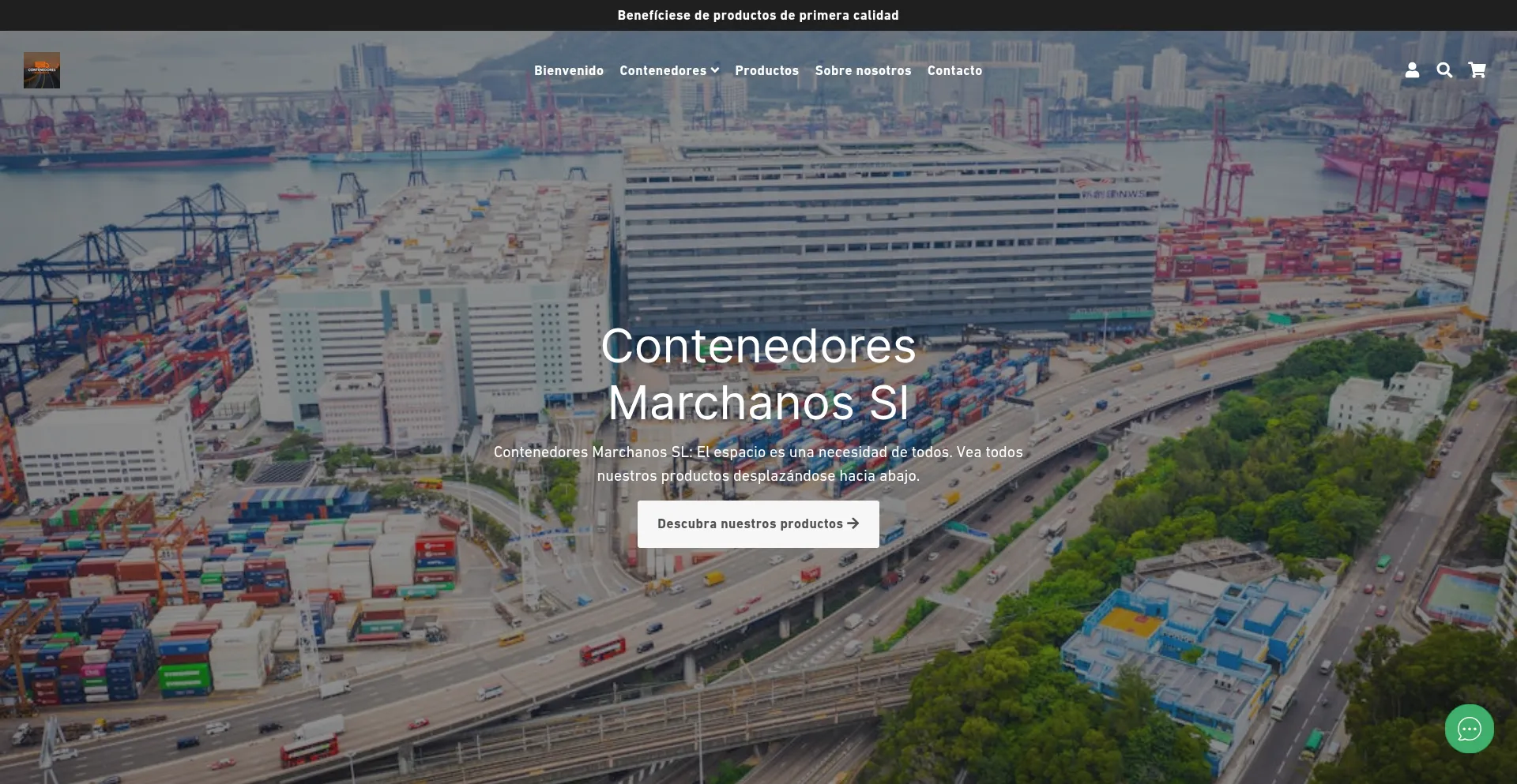 Website screenshot of Contenedoresmarchanos-sl.es