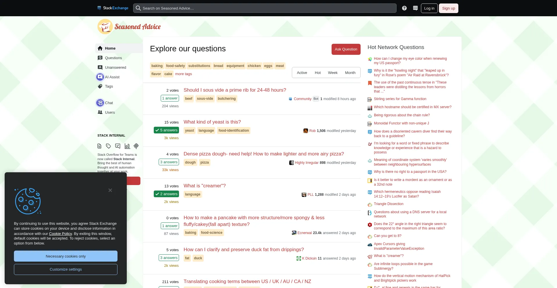 Cooking.stackexchange.com