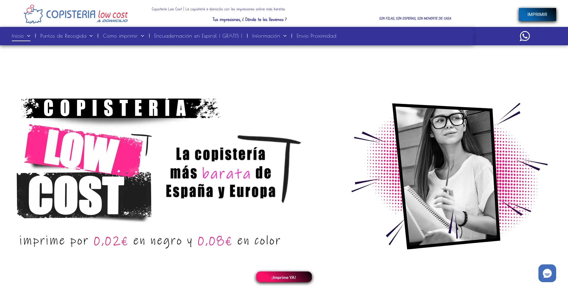 Copisterialowcost.es Screenshot