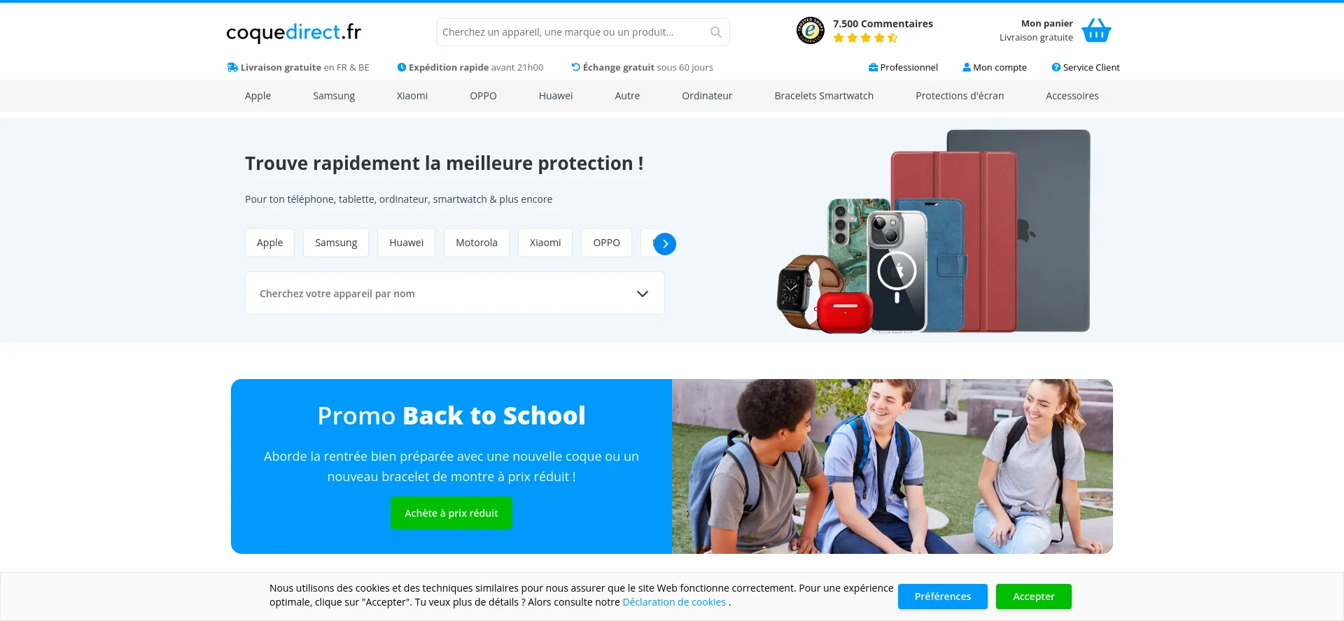 Coquedirect.fr Screenshot