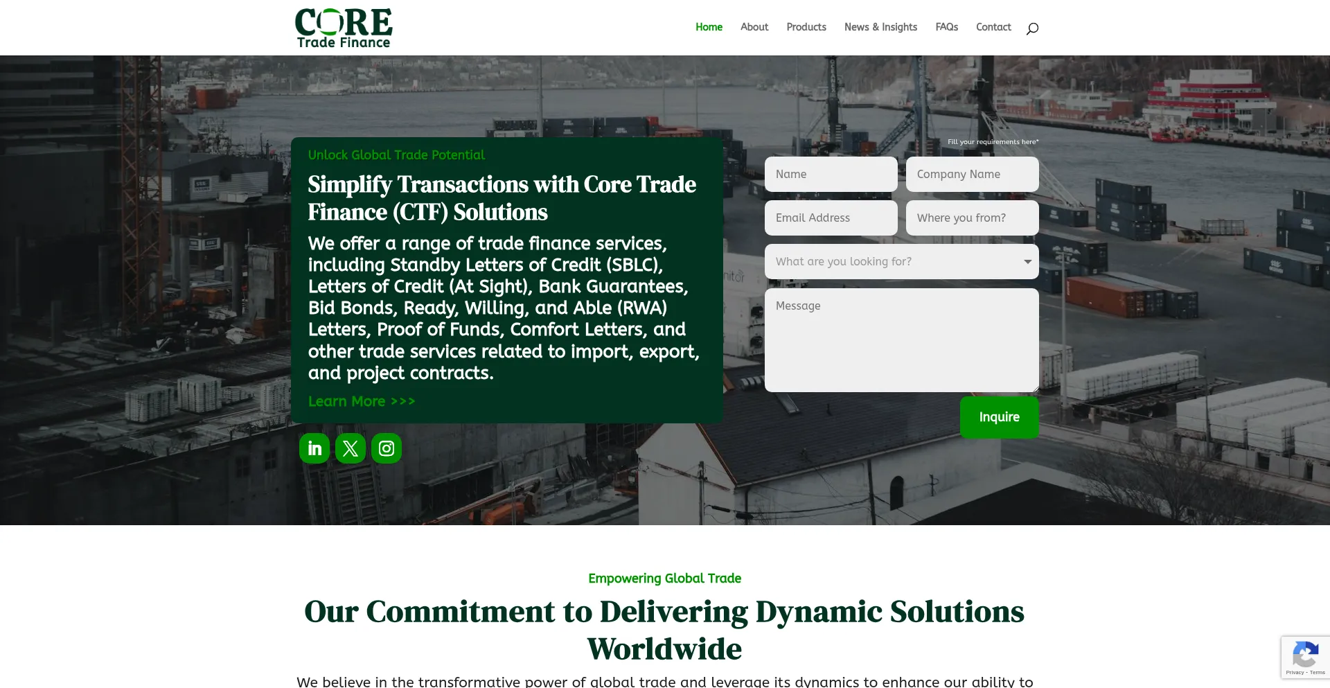 Coretradefinance.com Screenshot
